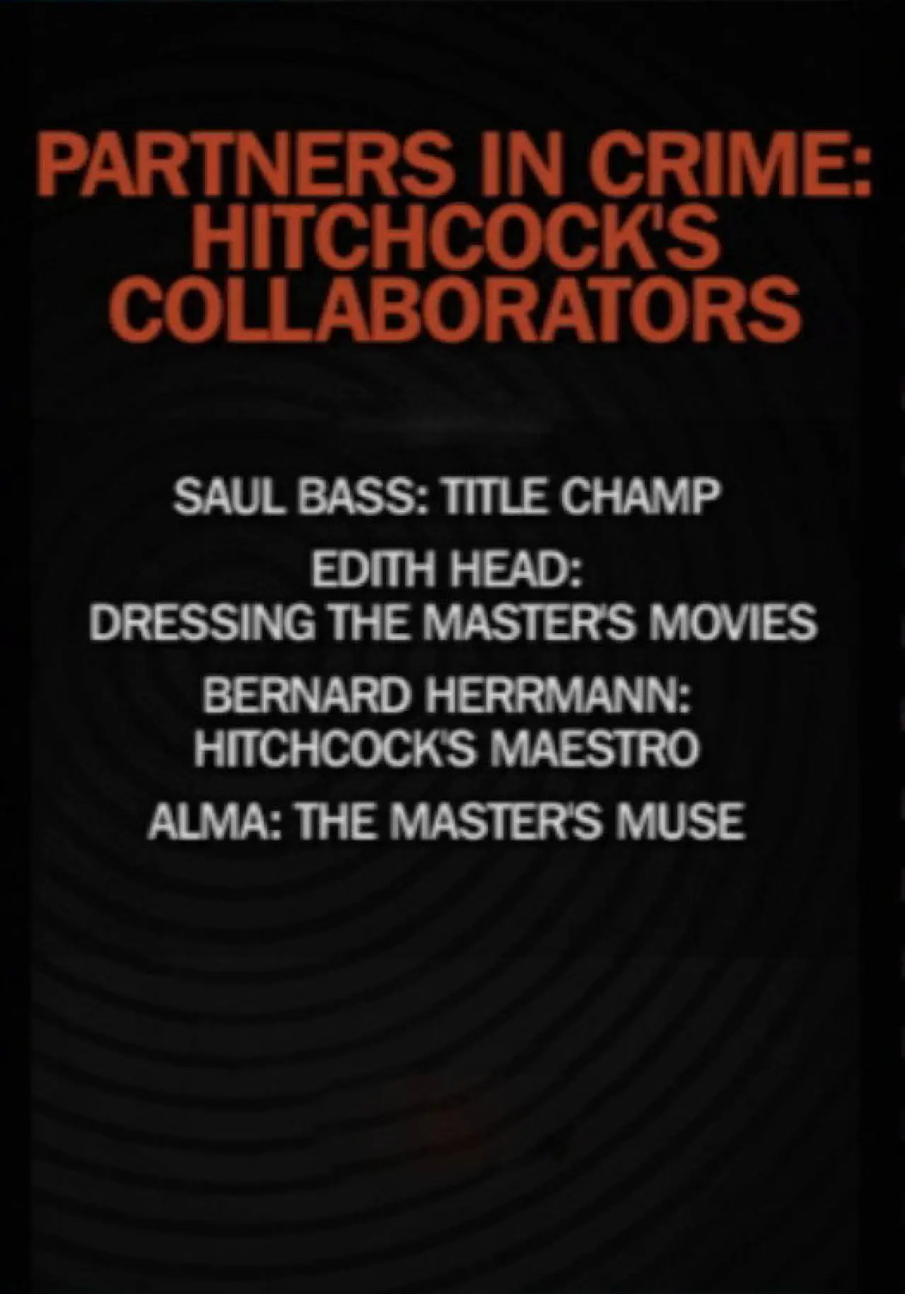 Plakat filmowy "Partners in Crime: Hitchcock