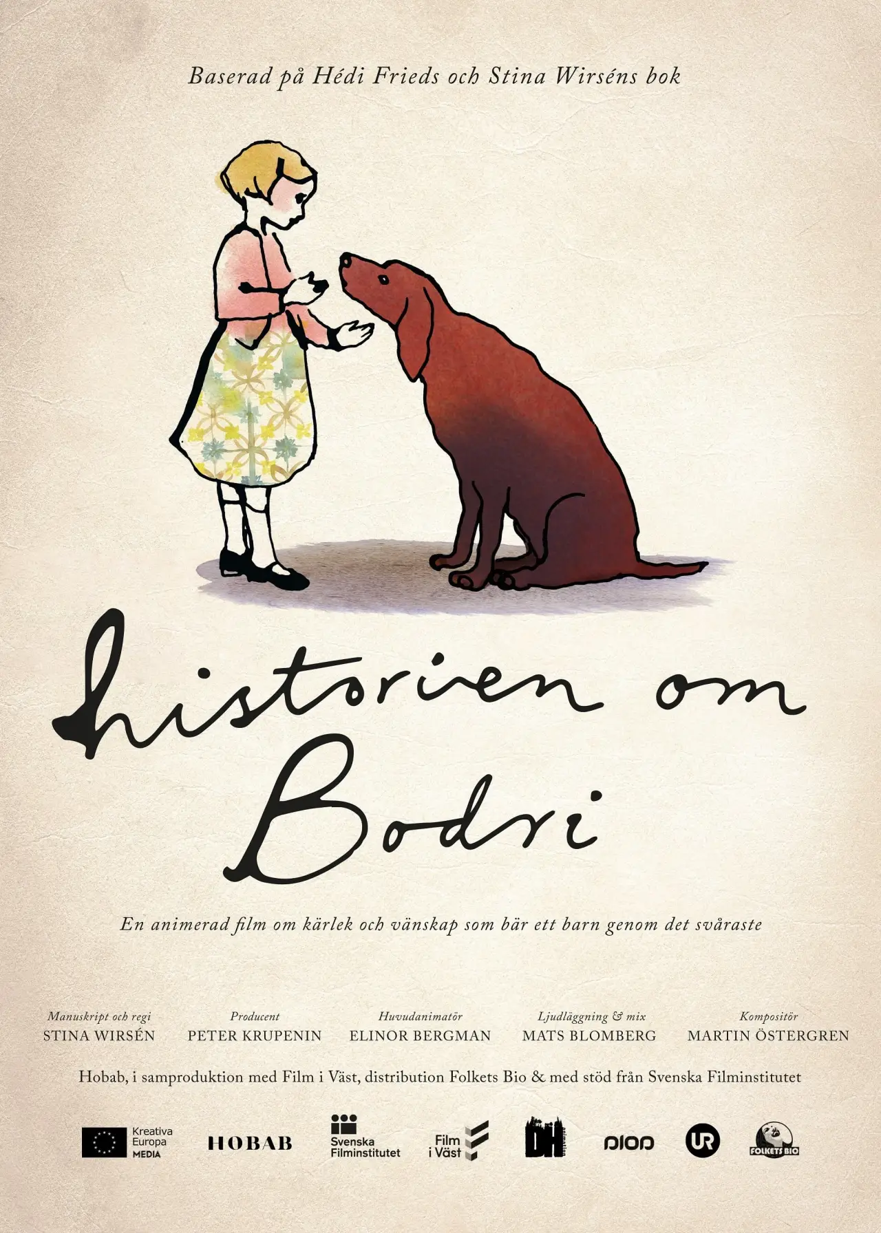 Plakat filmowy "Historien om Bodri"