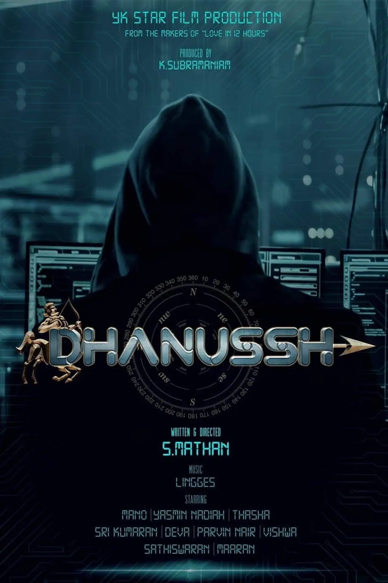 Plakat filmowy "Dhanussh"