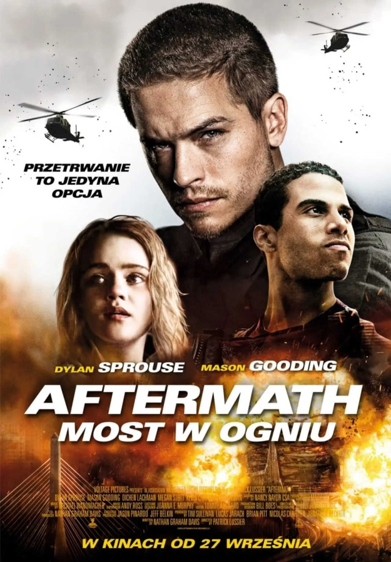 Plakat filmowy "Aftermath. Most w ogniu"