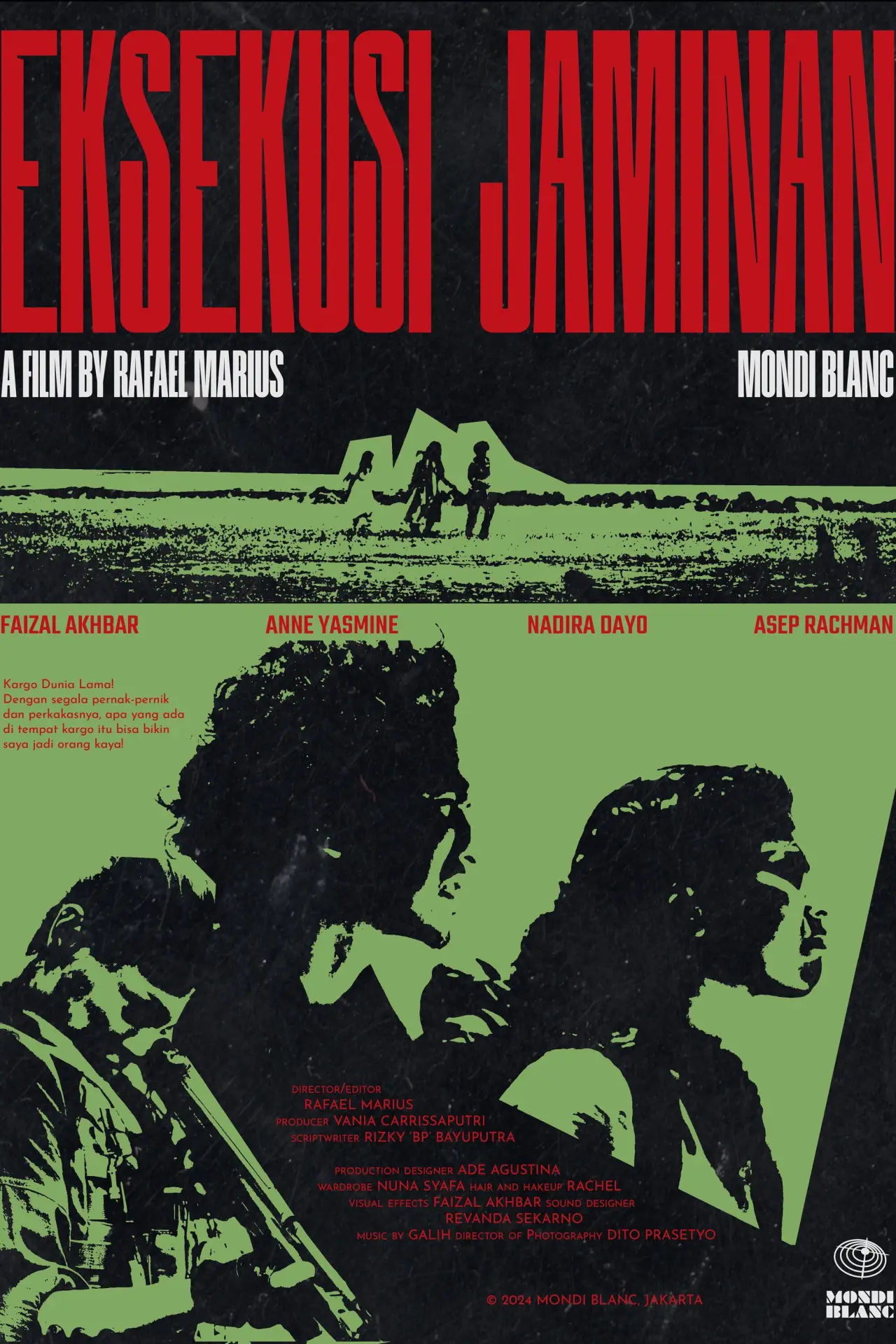 Plakat filmowy "Eksekusi Jaminan"