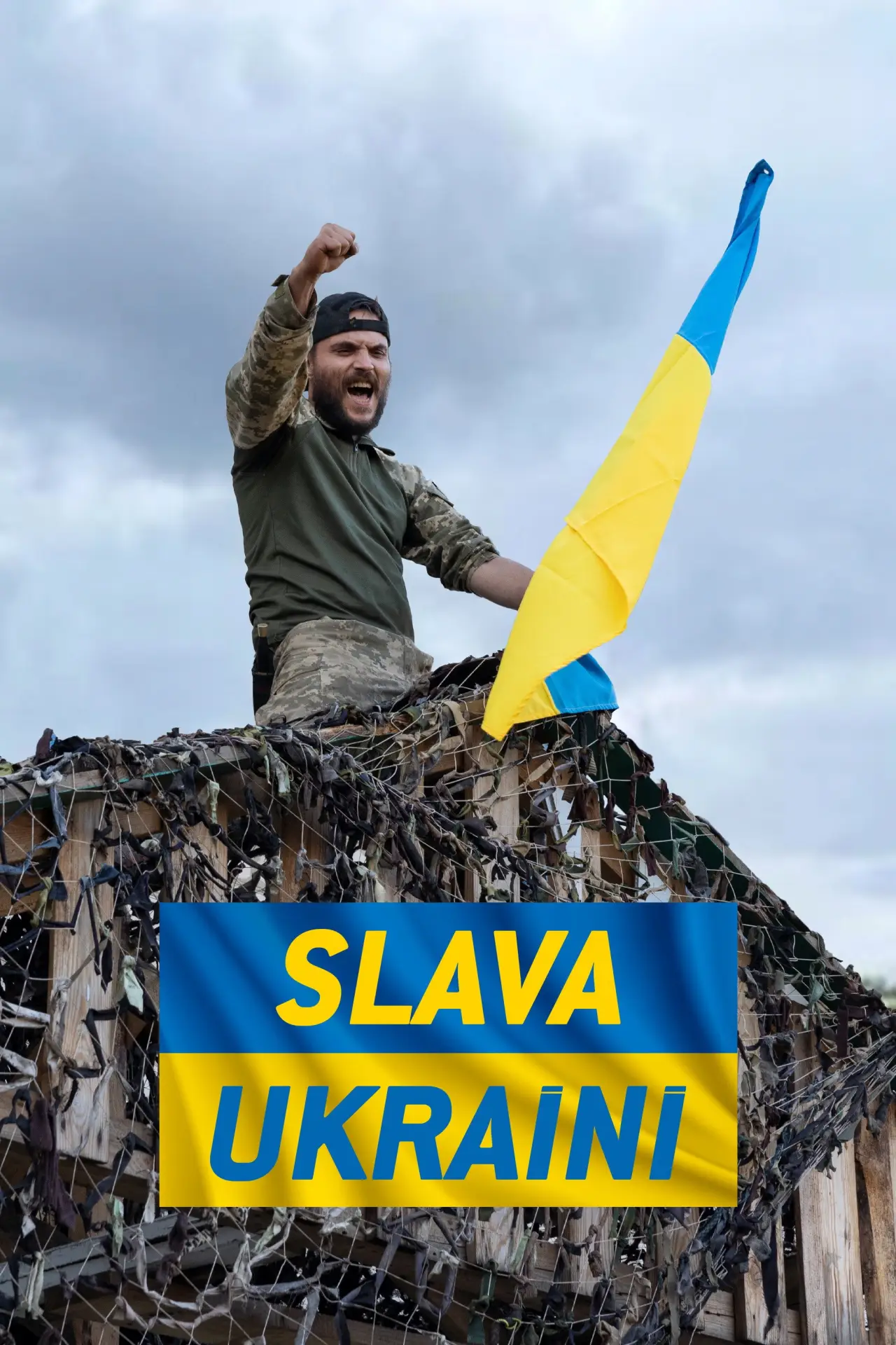 Plakat filmowy "Slava Ukraini"