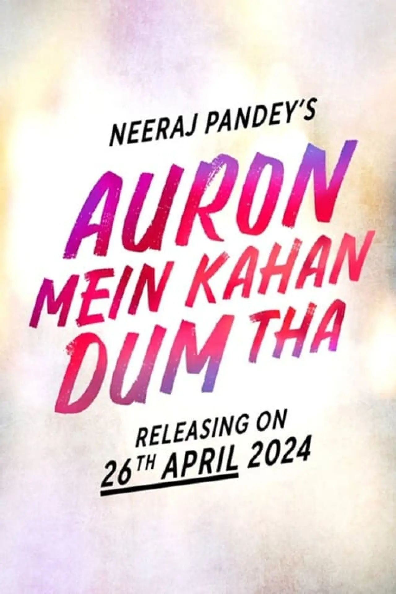 Plakat filmowy "औरों में कहां दम था"