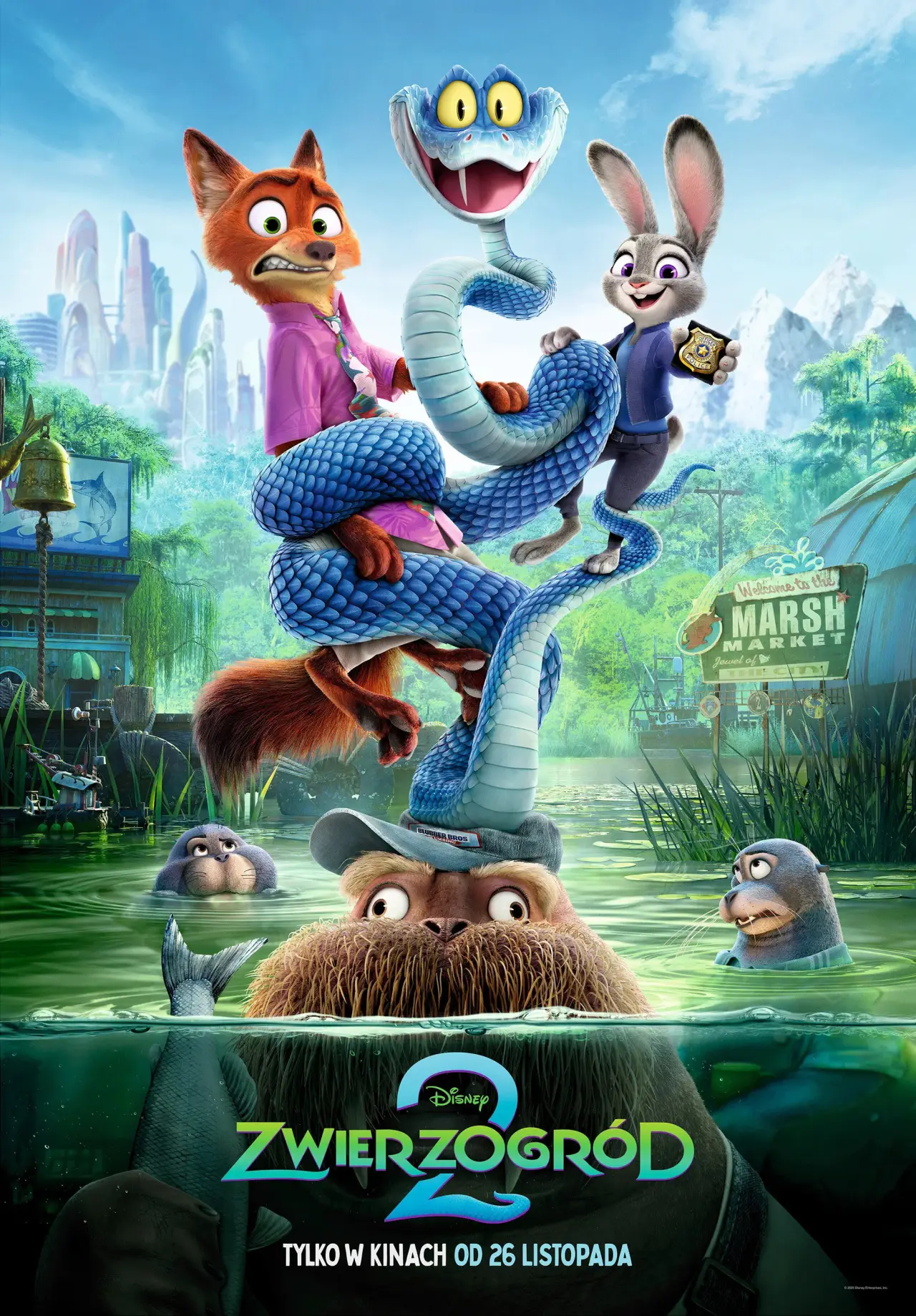 Plakat filmowy "Zwierzogród 2"