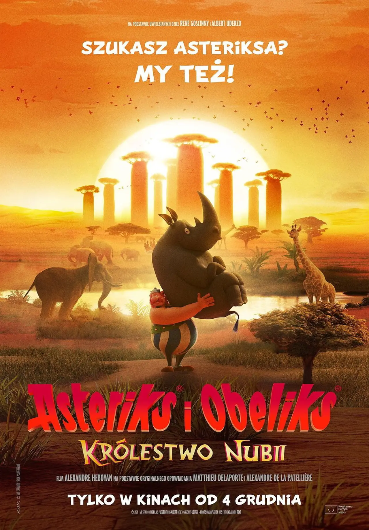 Plakat filmowy "Astérix - Le Royaume de Nubie"