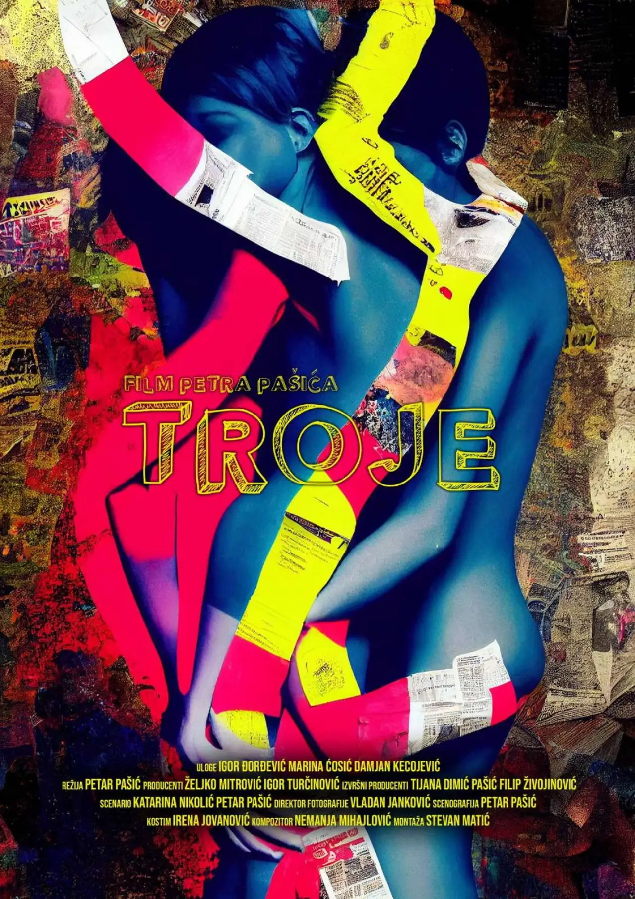 Plakat filmowy "Тrоје"