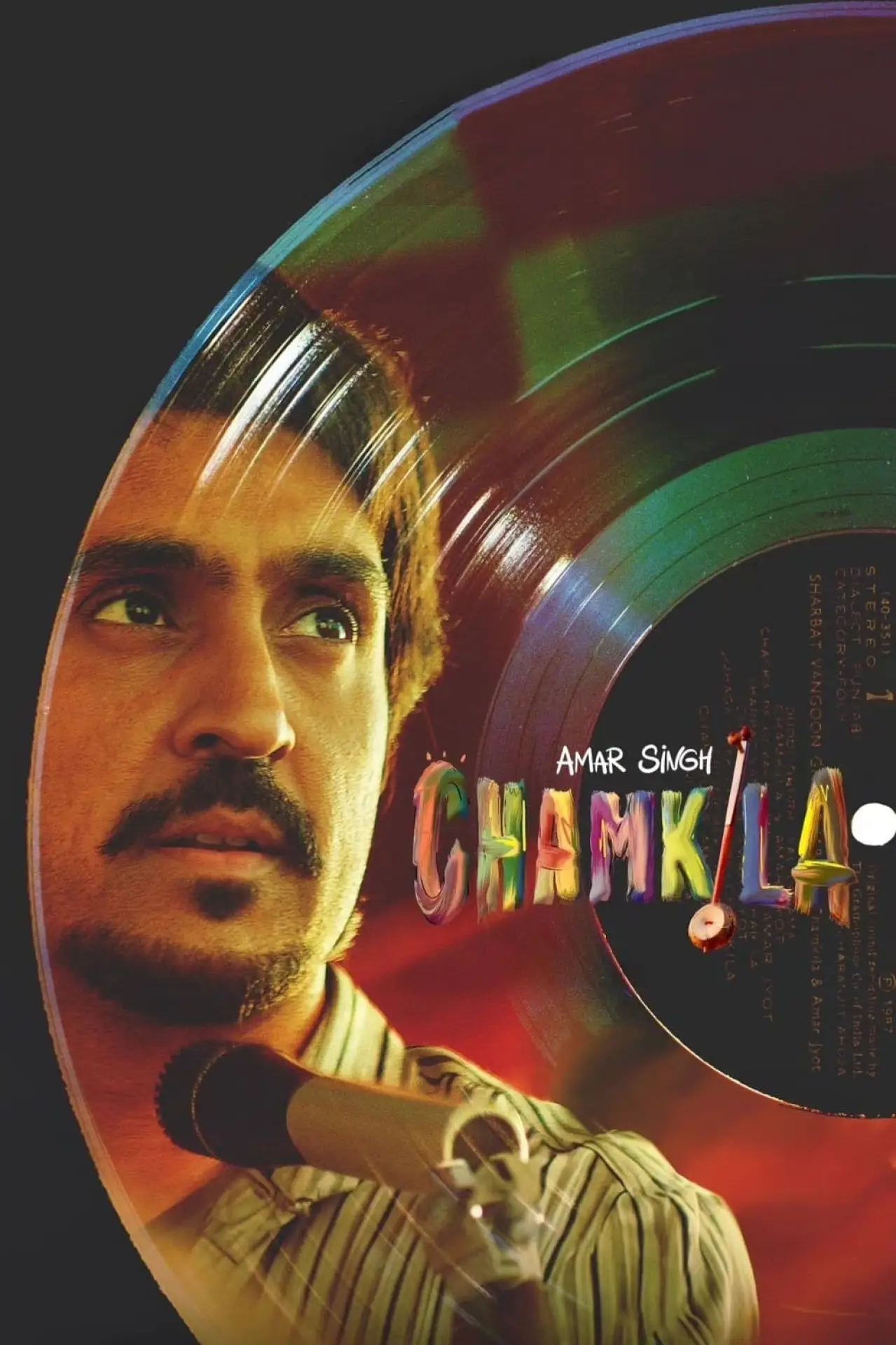 Plakat filmowy "अमर सिंह चमकीला"
