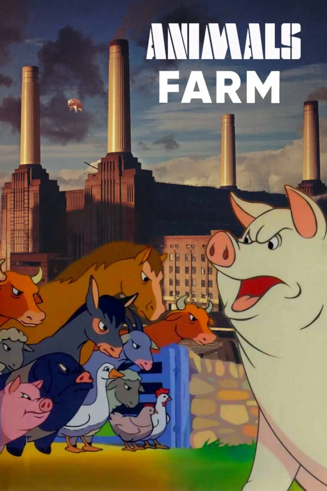 Plakat filmowy "Pink Orwell: Animals Farm"