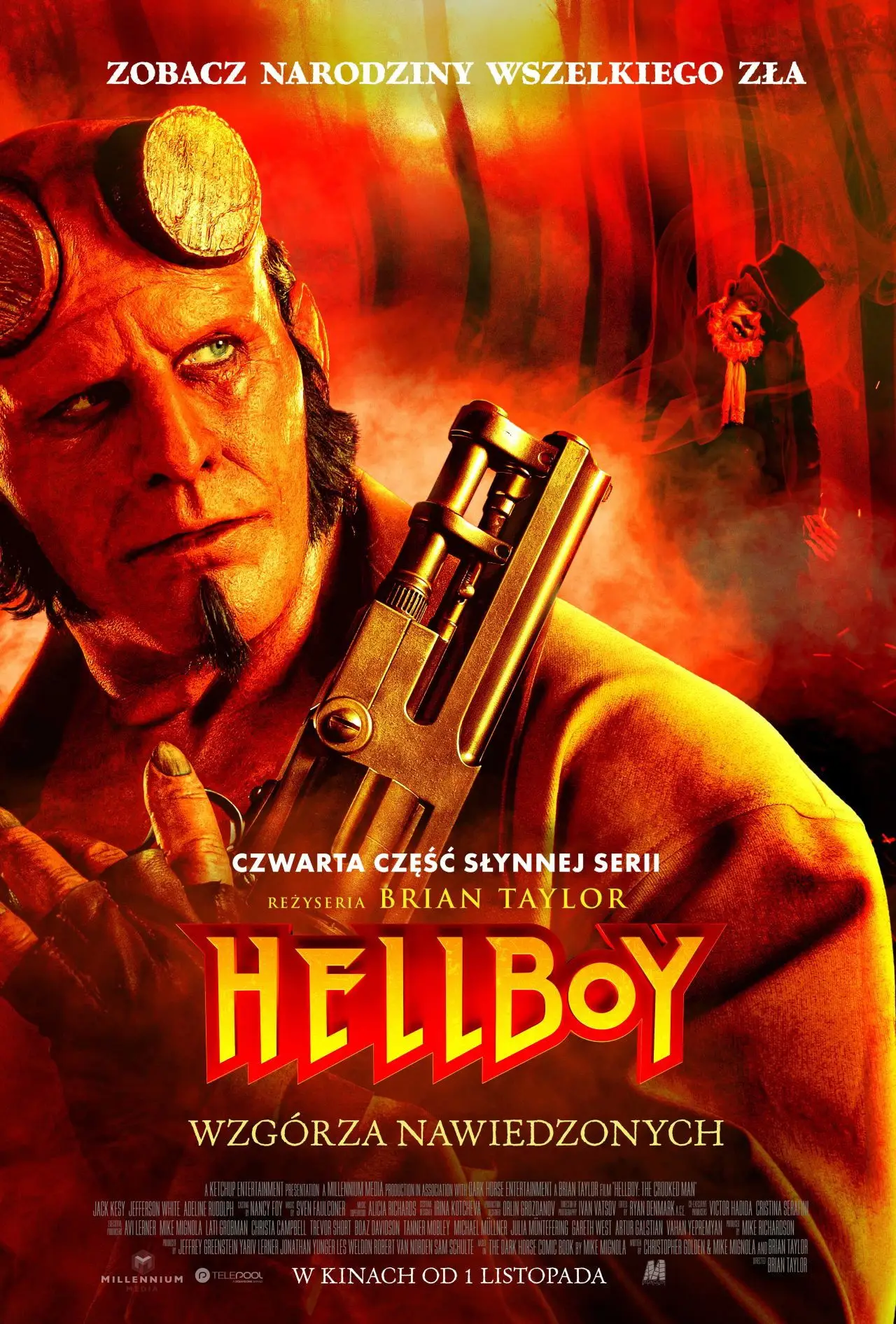 Plakat filmowy "Hellboy. Wzgórza nawiedzonych"