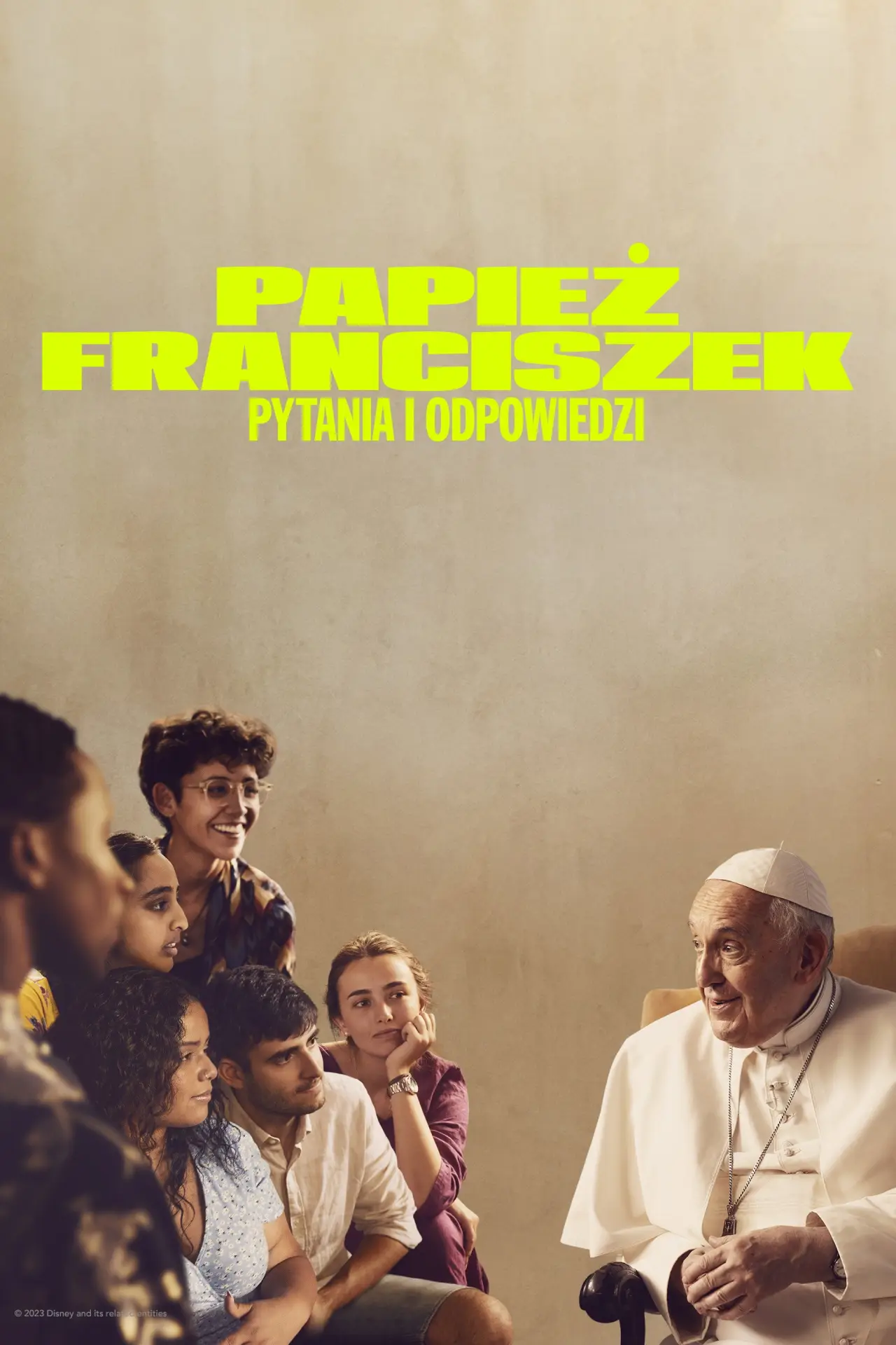 Plakat filmowy "Papież Franciszek: pytania i odpowiedzi"
