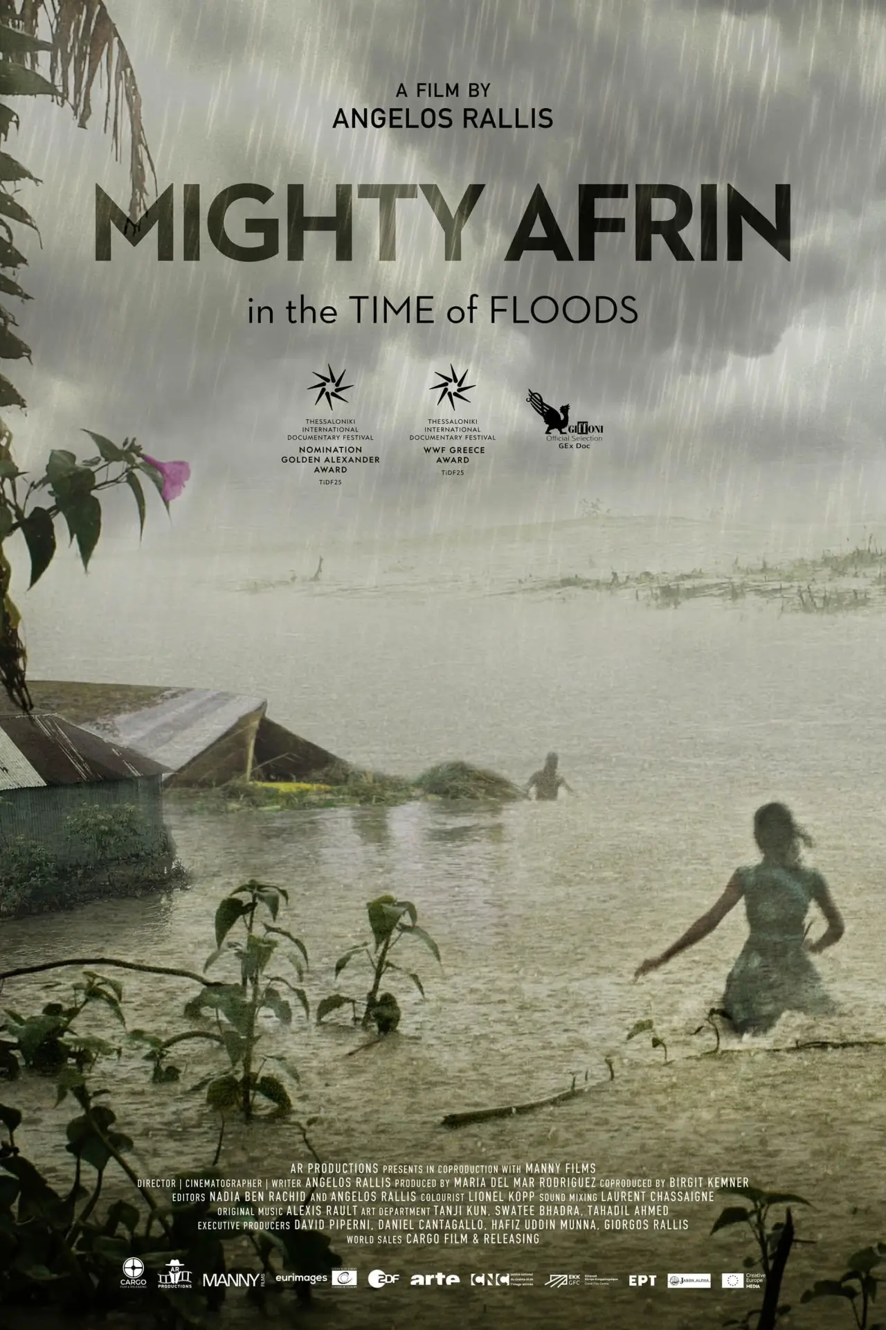 Plakat filmowy "Mighty Afrin: In the Time of Floods"