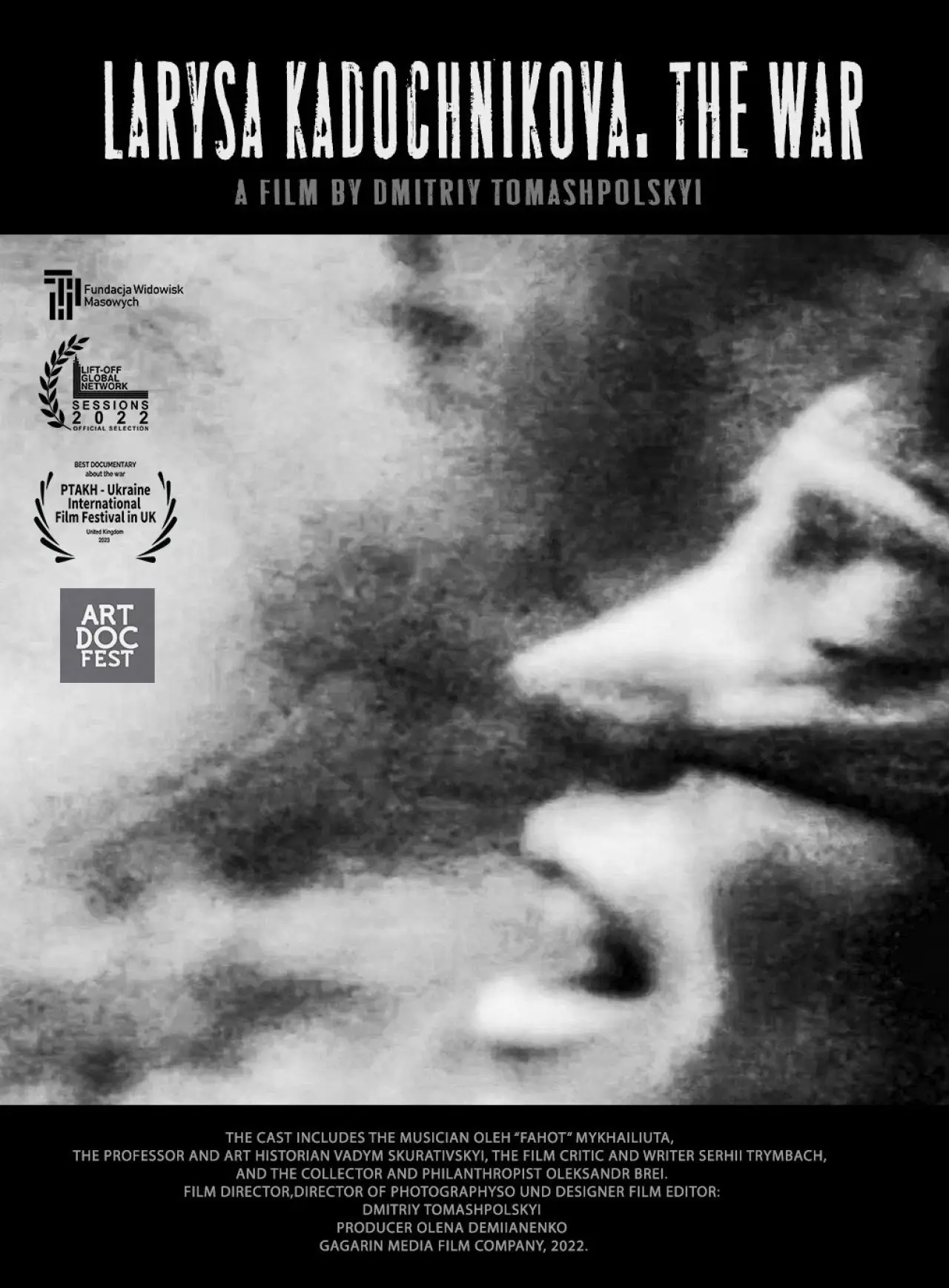 Plakat filmowy "Лариса Кадочникова. Війна"