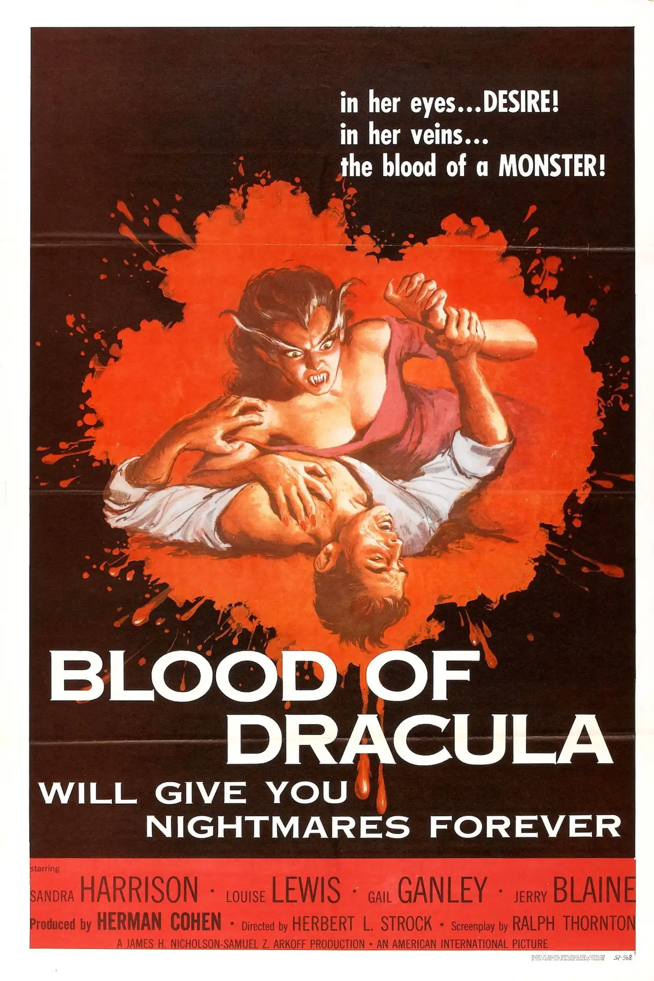 Plakat filmowy "Blood of Dracula"