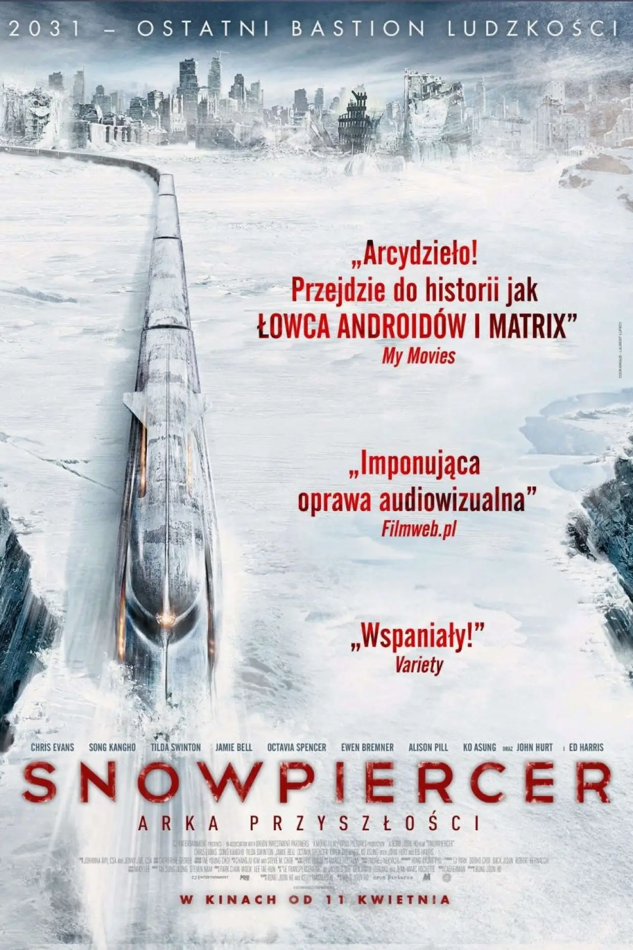 Plakat filmowy "Snowpiercer: Arka przyszłości"