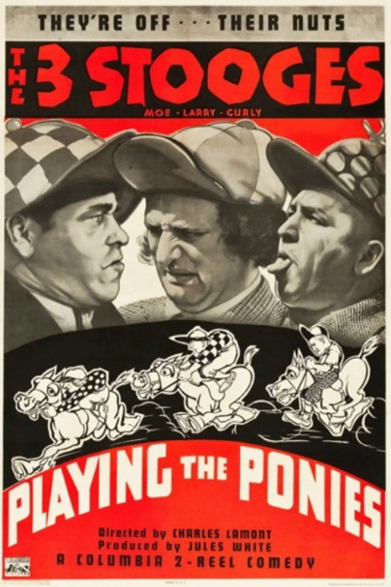 Plakat filmowy "Playing the Ponies"
