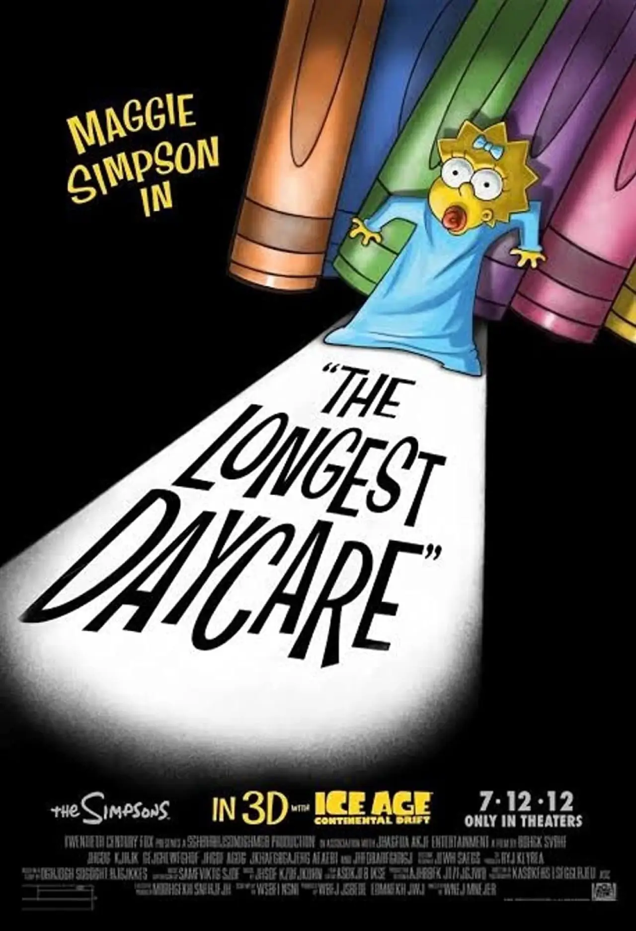 Plakat filmowy "Maggie Simpson w żłobku zagłady"