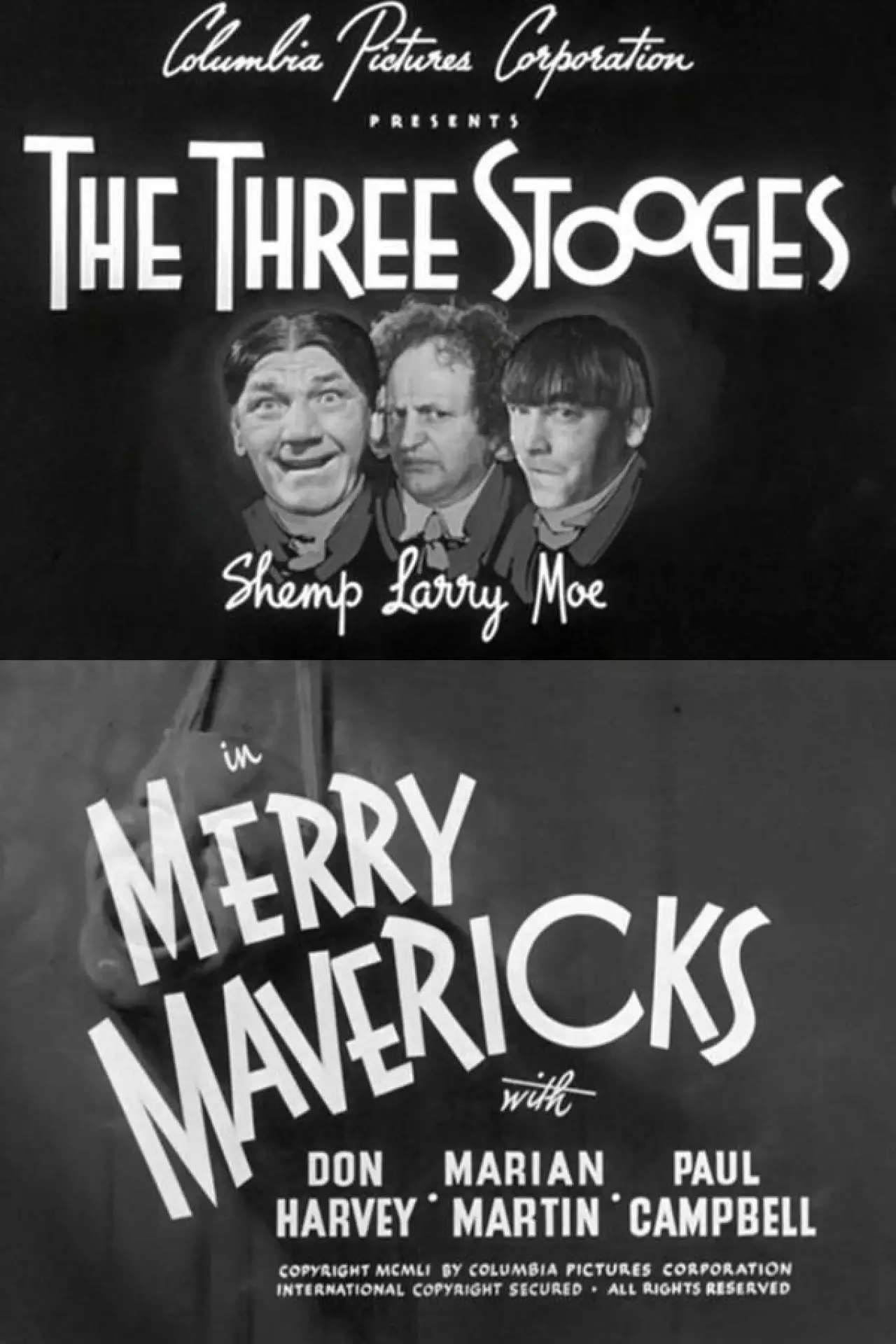 Plakat filmowy "Merry Mavericks"