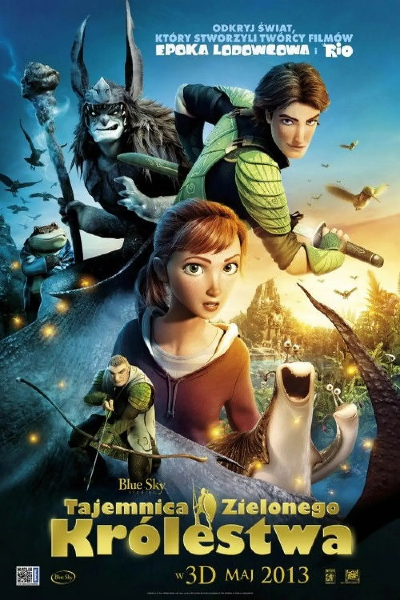Plakat filmowy "Tajemnica Zielonego Królestwa"
