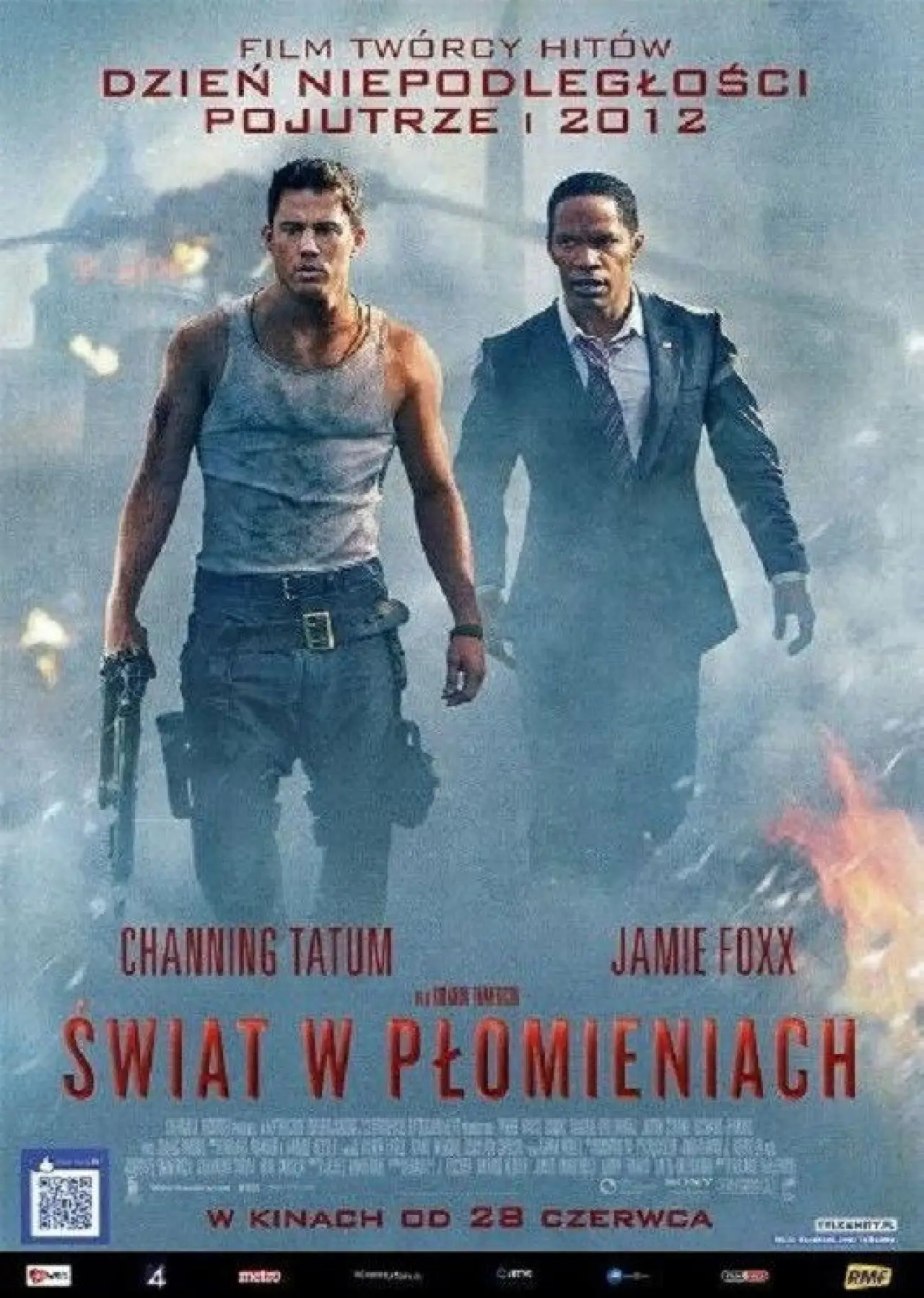 Plakat filmowy "Świat w płomieniach"