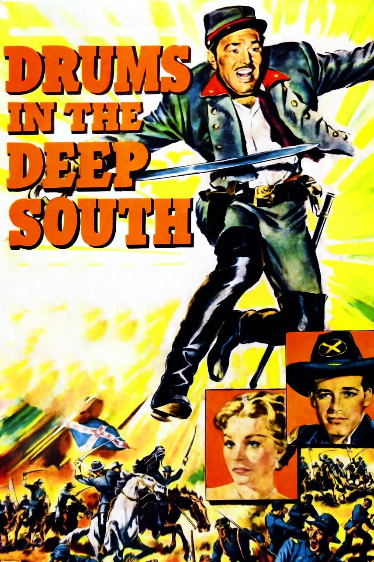 Plakat filmowy "Drums in the Deep South"