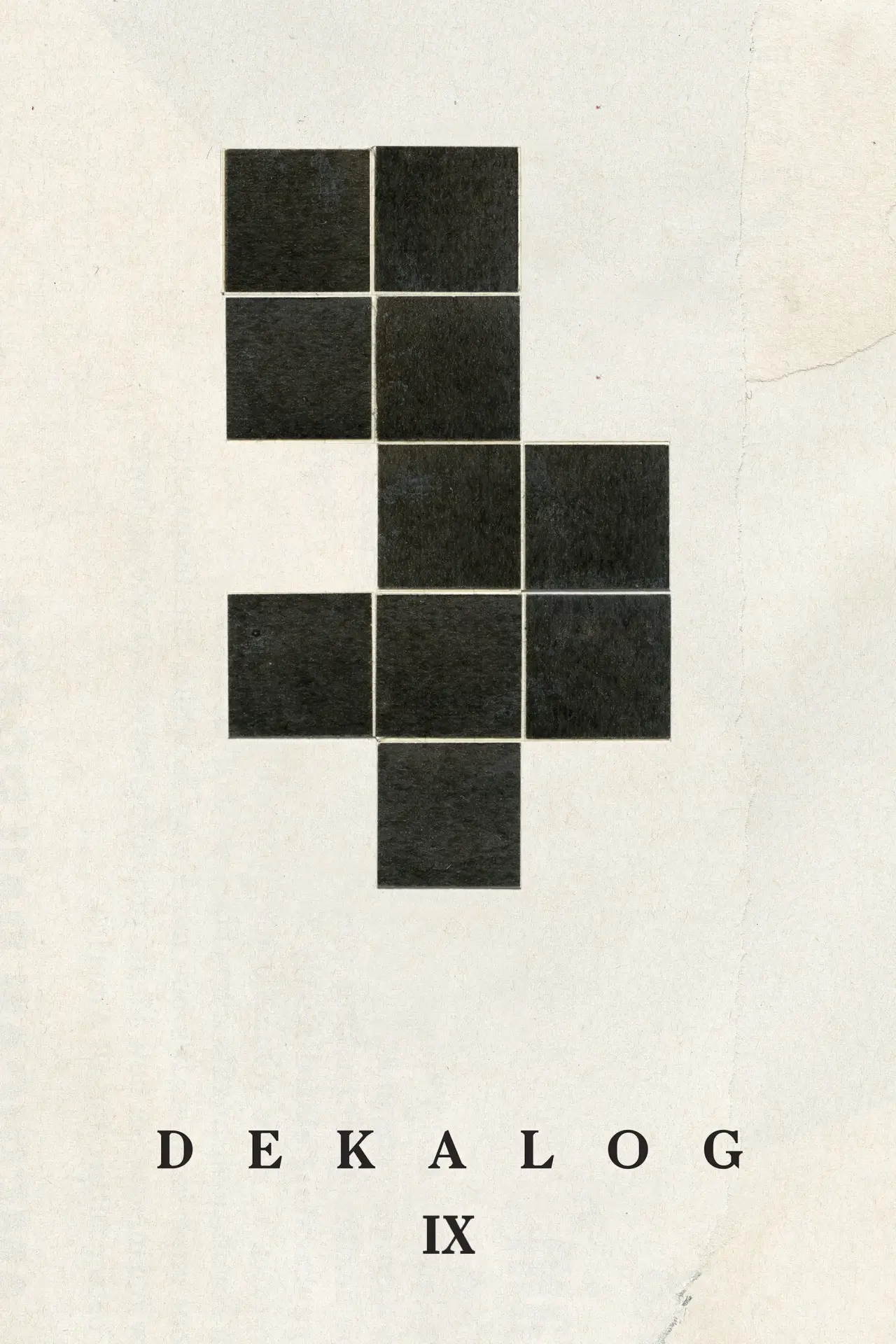 Plakat filmowy "Dekalog, dziewięć"