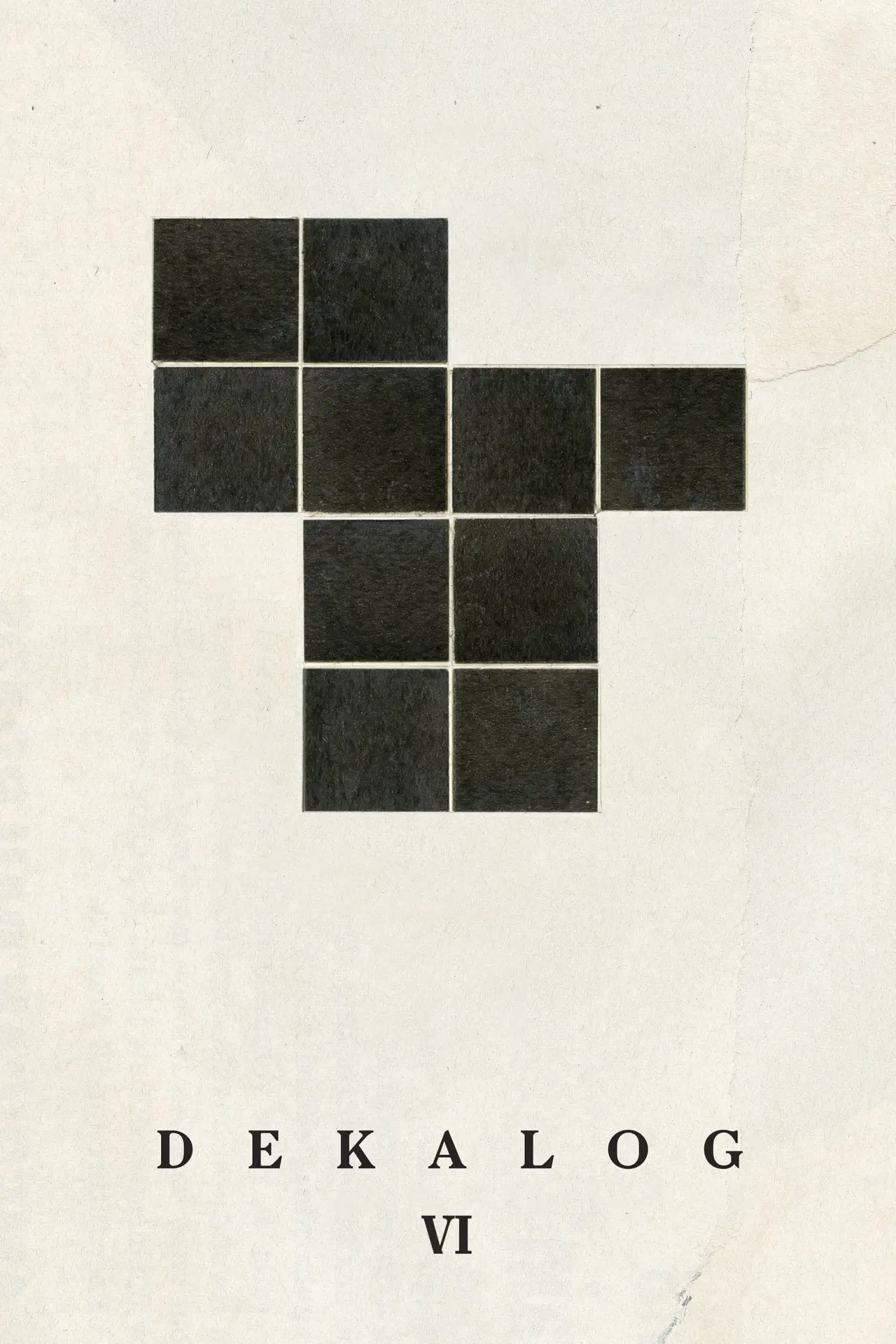 Plakat filmowy "Dekalog, sześć"
