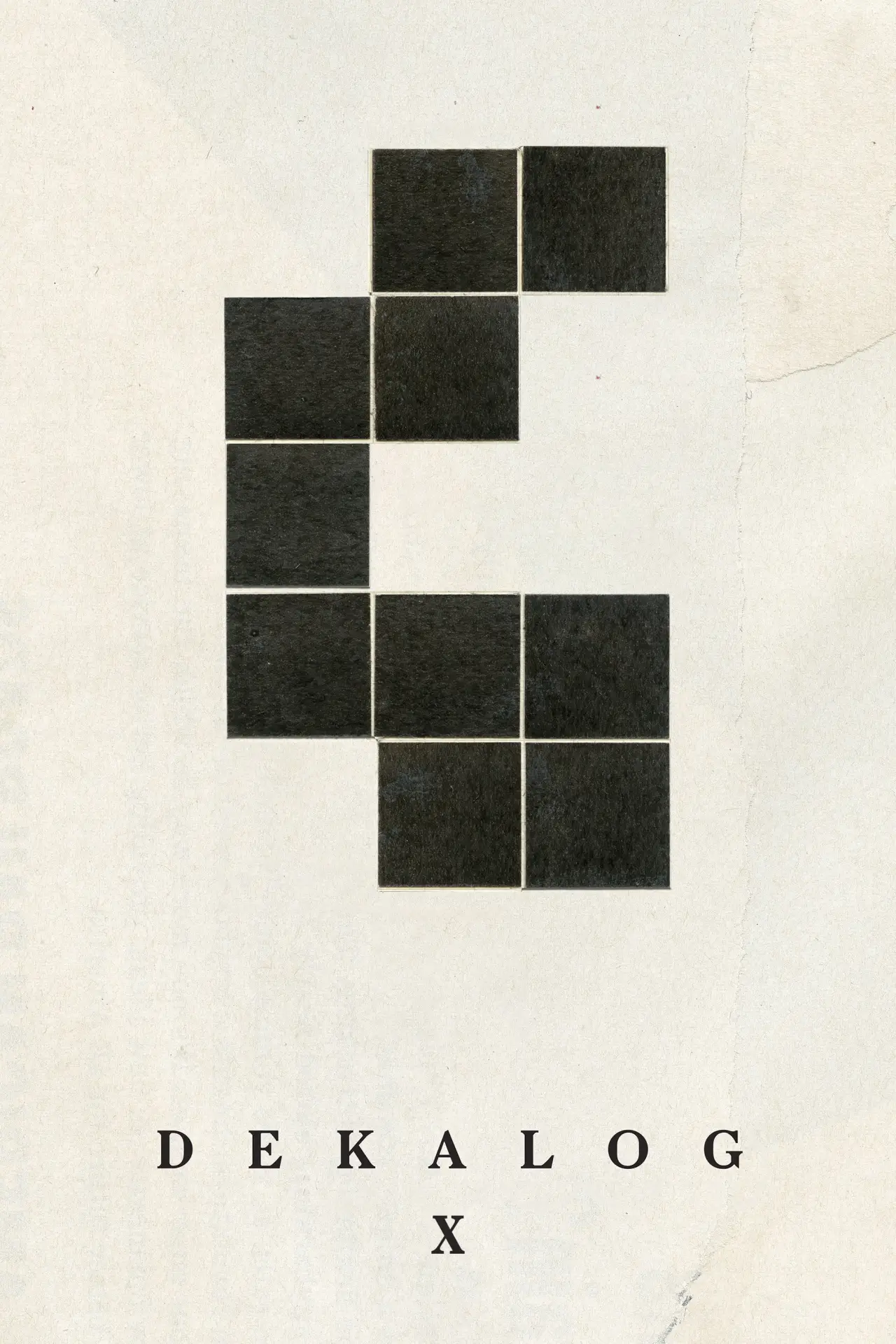 Plakat filmowy "Dekalog, dziesięć"