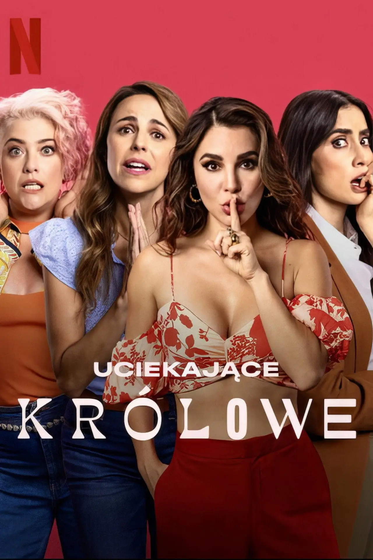 Plakat filmowy "Uciekające królowe"