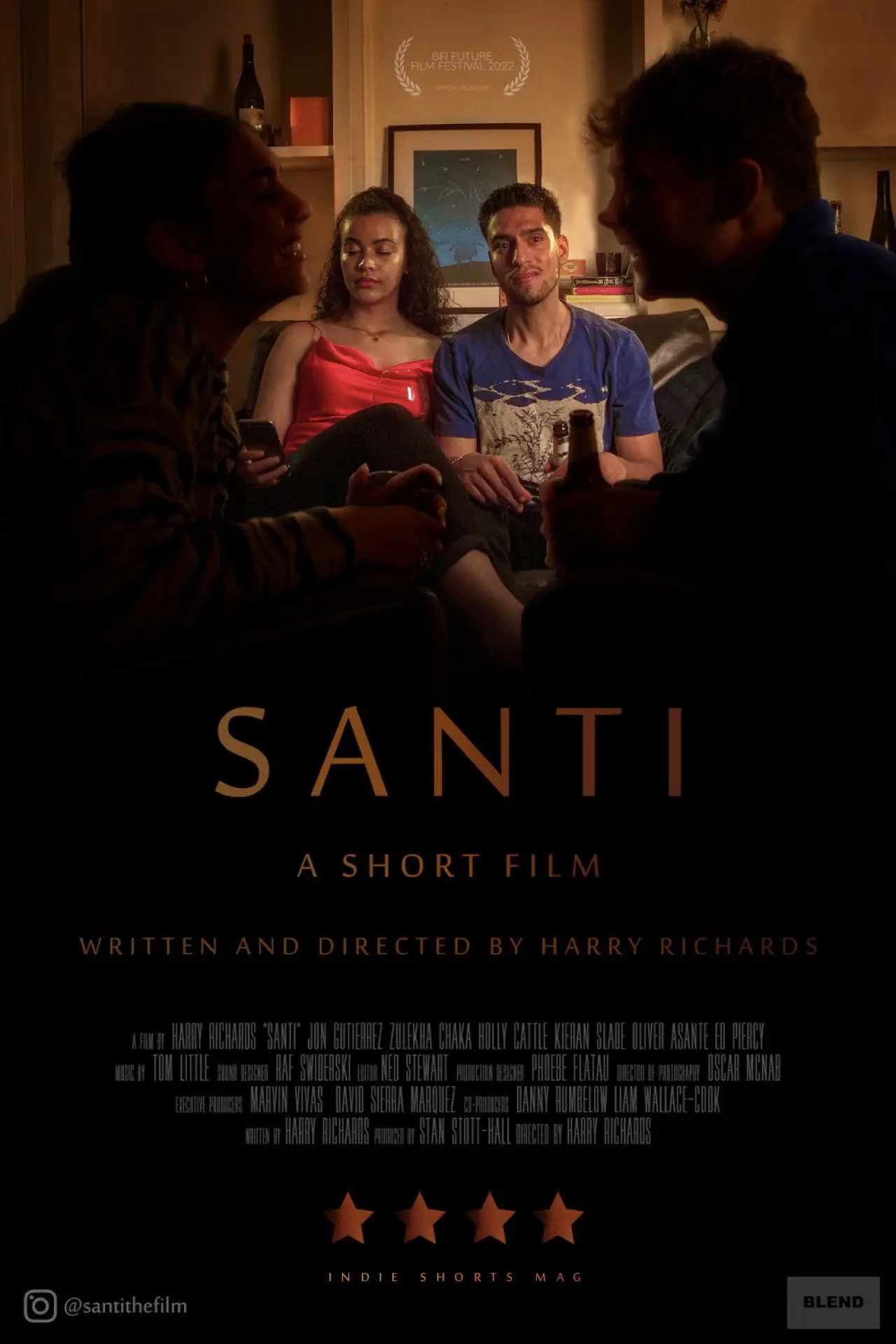 Plakat filmowy "Santi"