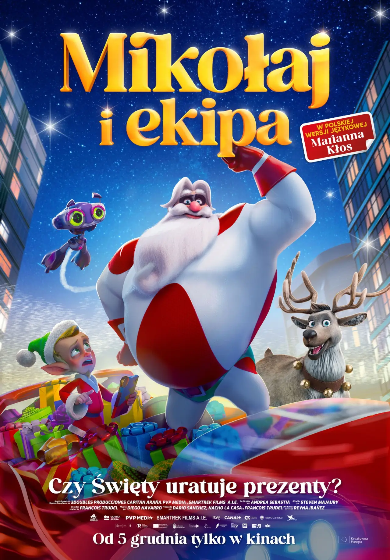Plakat filmowy "Mikołaj i ekipa"