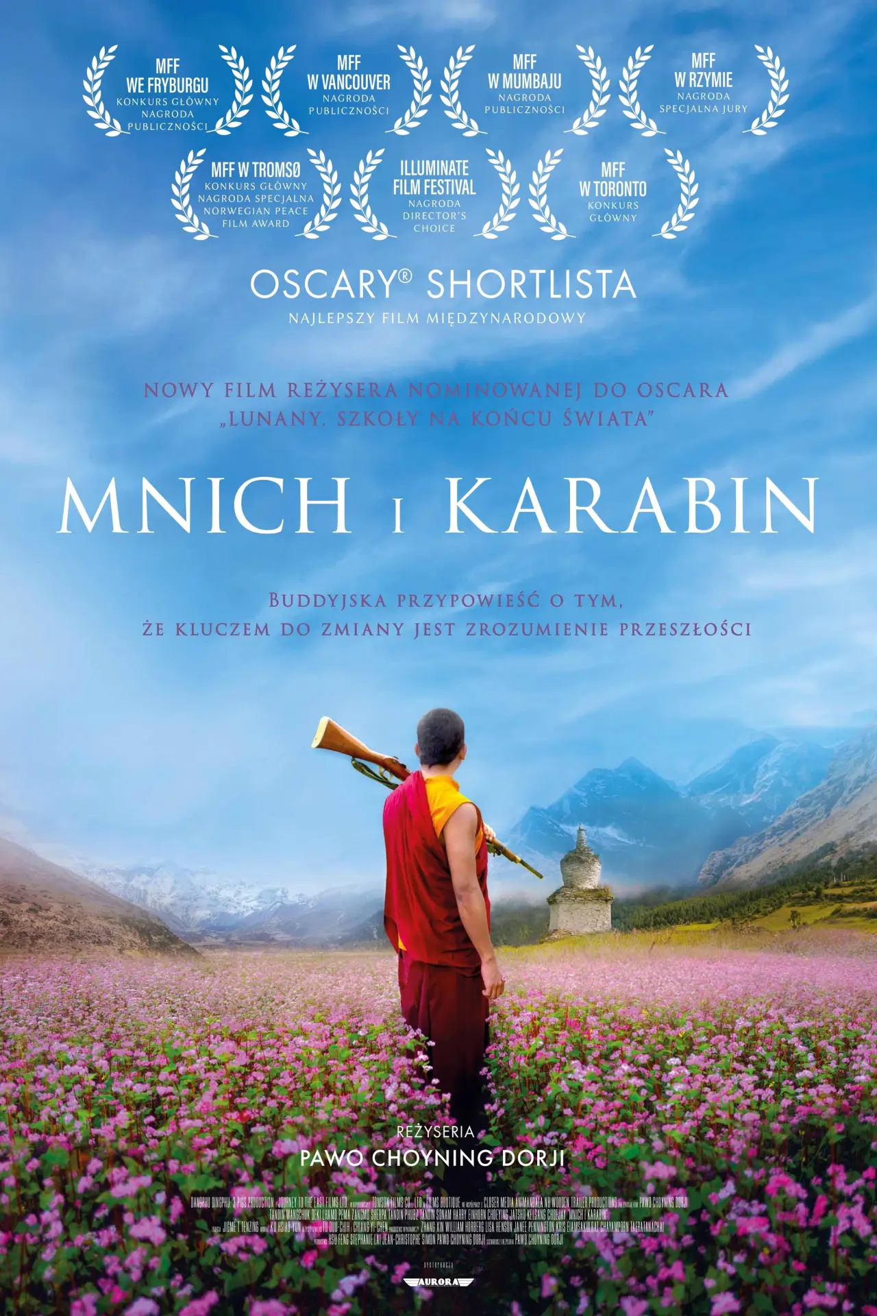 Plakat filmowy "Mnich i karabin"