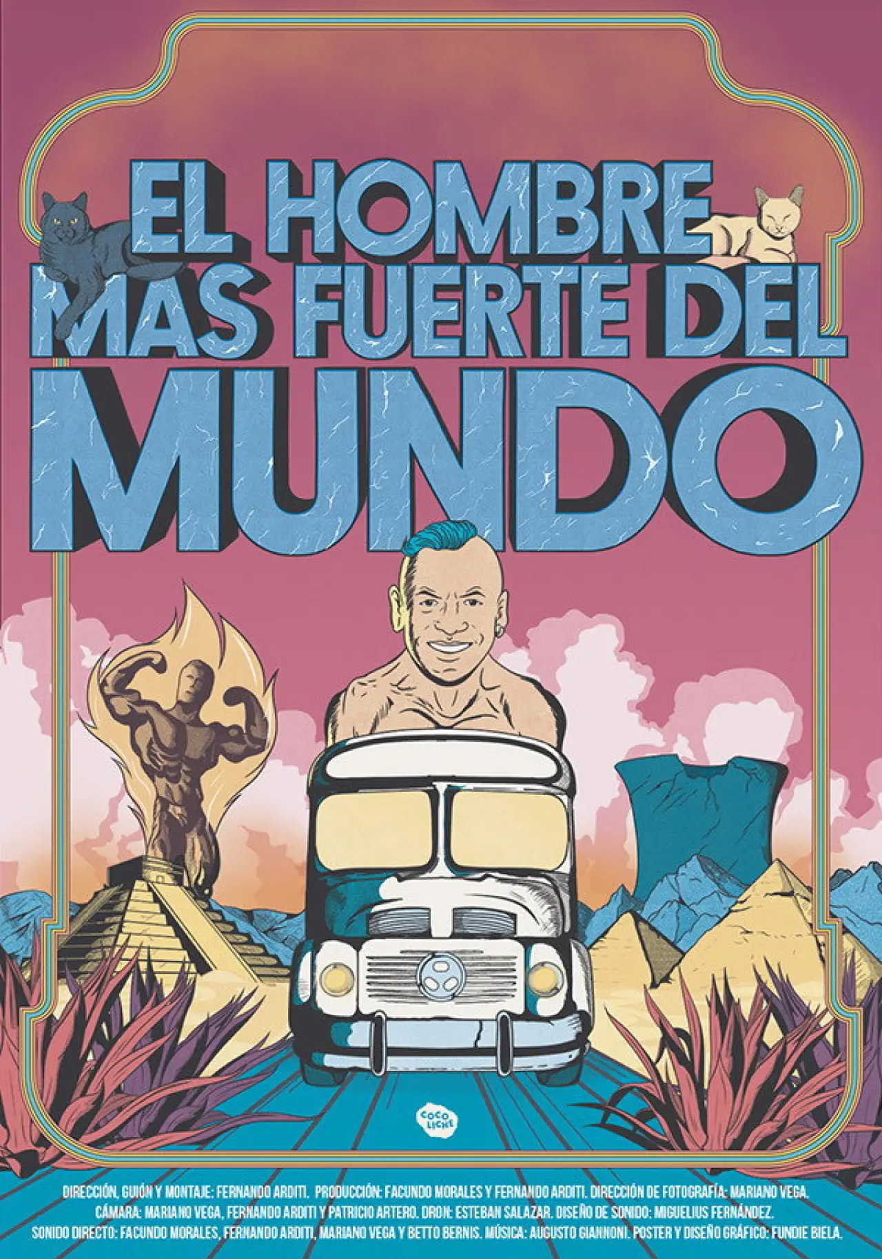 Plakat filmowy "El hombre más fuerte del mundo"