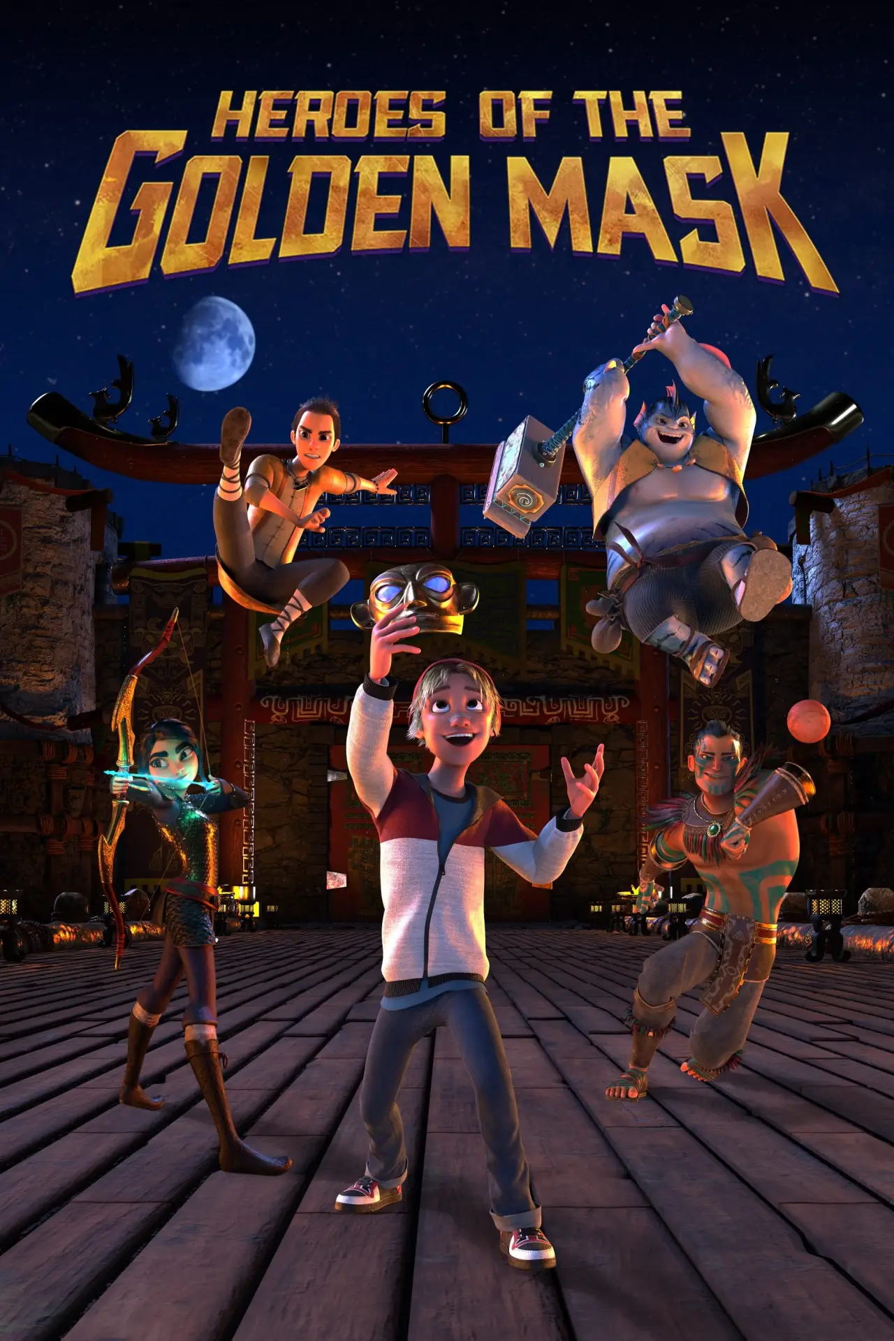 Plakat filmowy "Heroes of the Golden Mask"