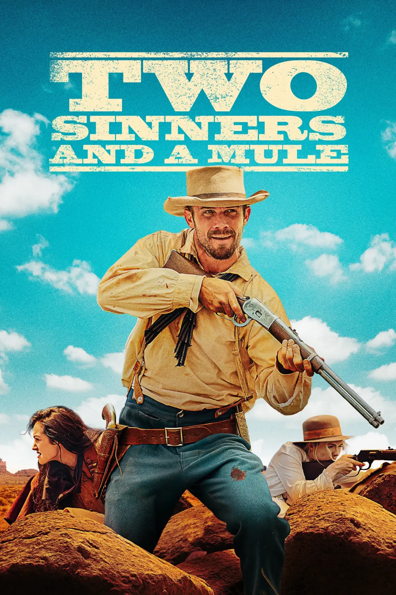 Plakat filmowy "Two Sinners and a Mule"