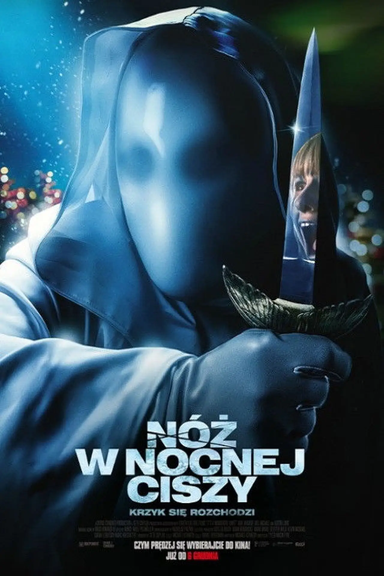 Plakat filmowy "Nóż w nocnej ciszy"