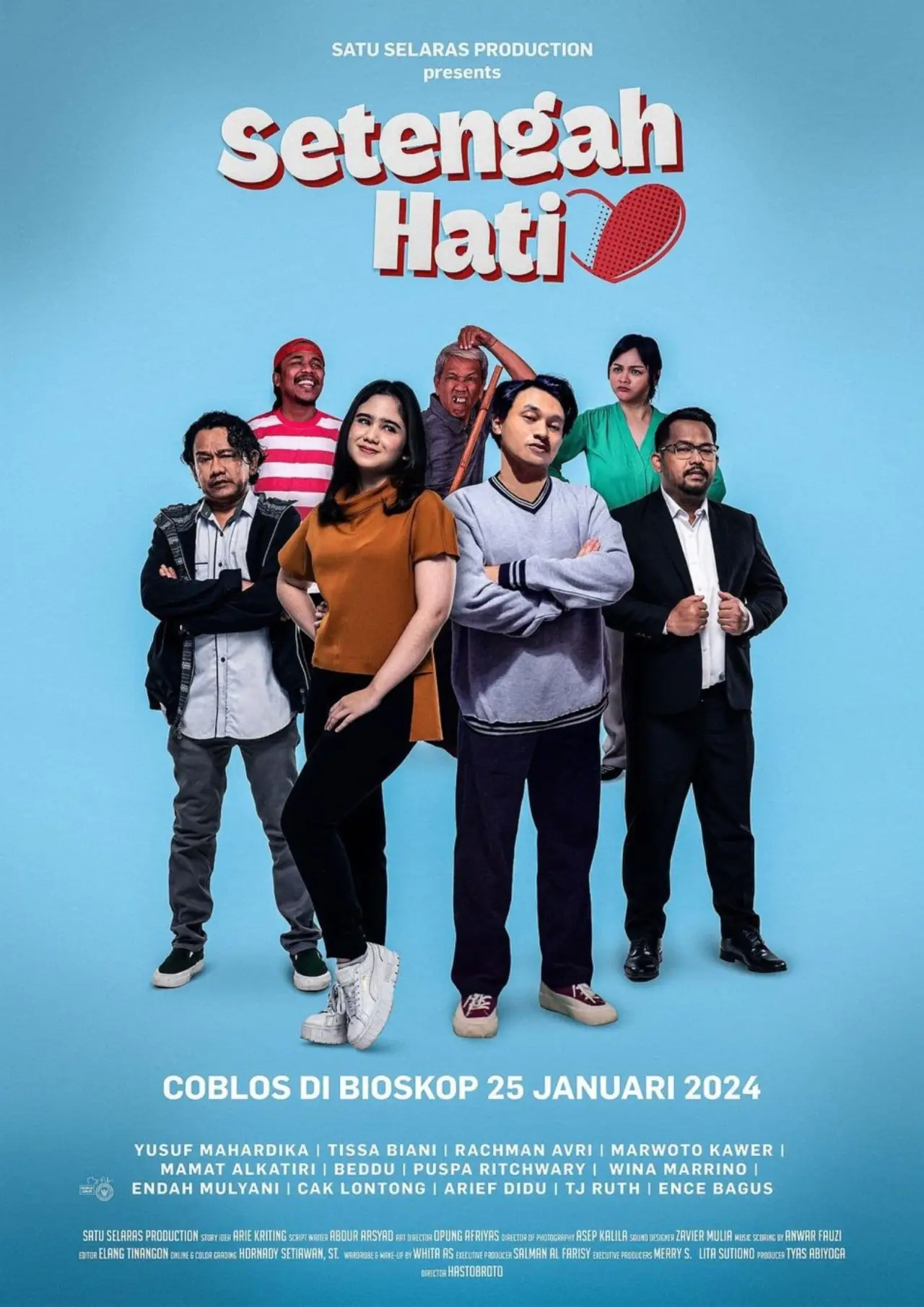 Plakat filmowy "Setengah Hati"