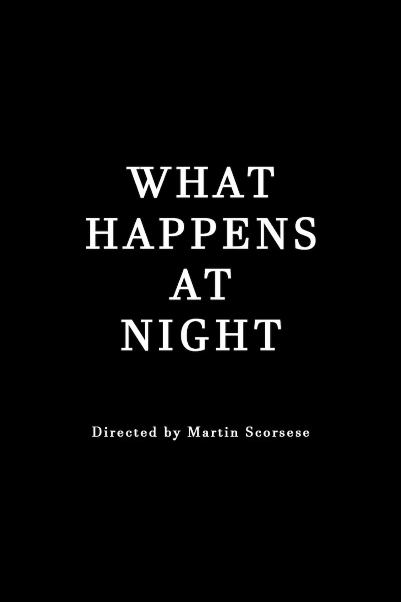 Plakat filmowy "What Happens at Night"