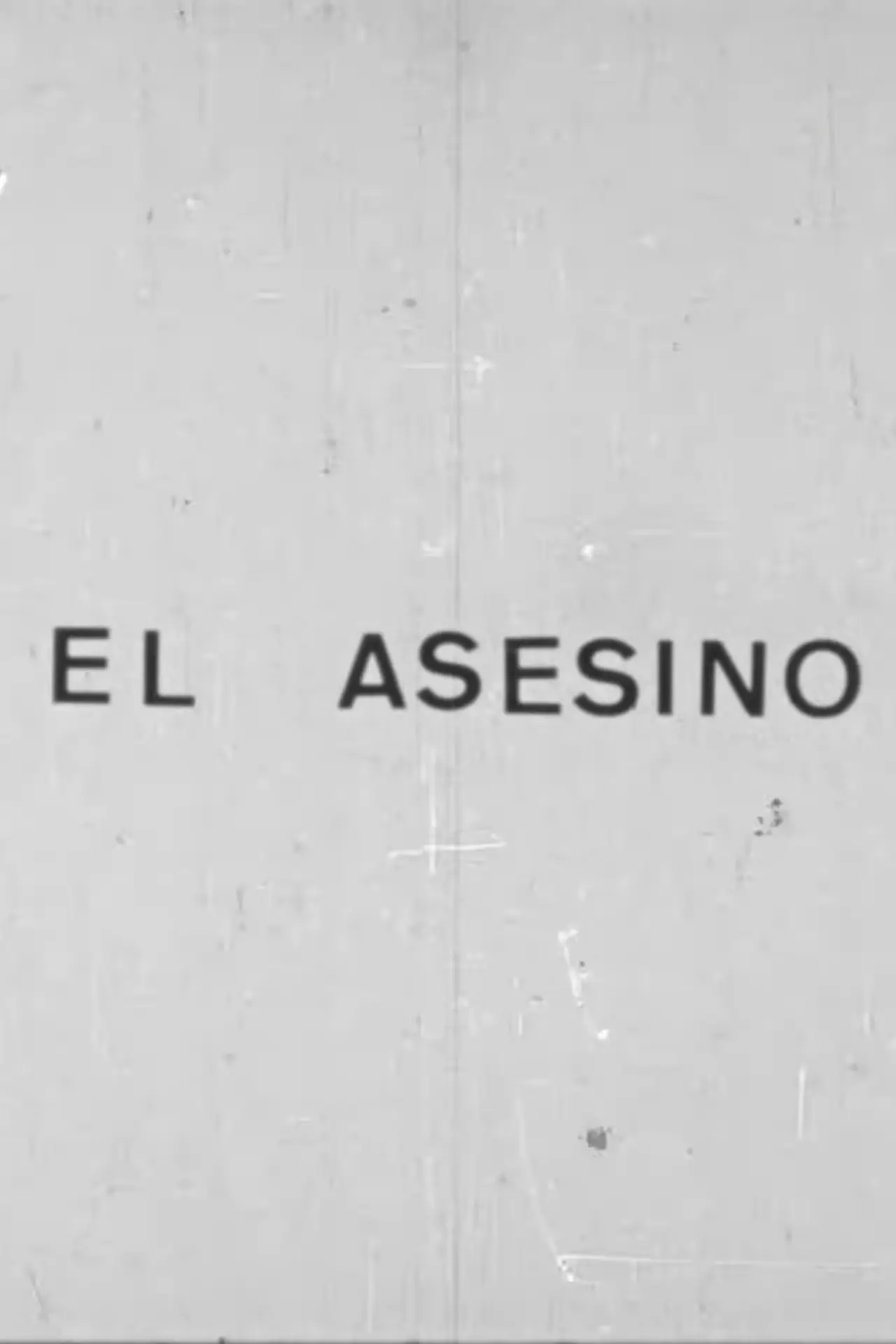 Plakat filmowy "El asesino"