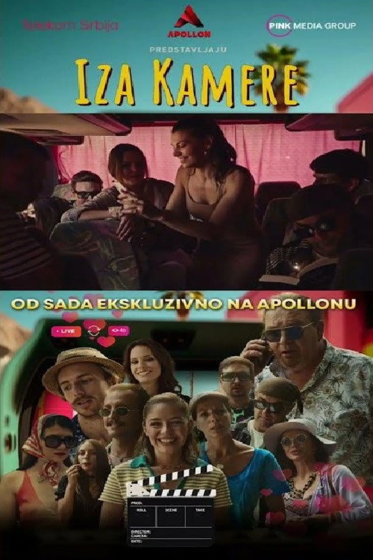 Plakat filmowy "Za kamerą"