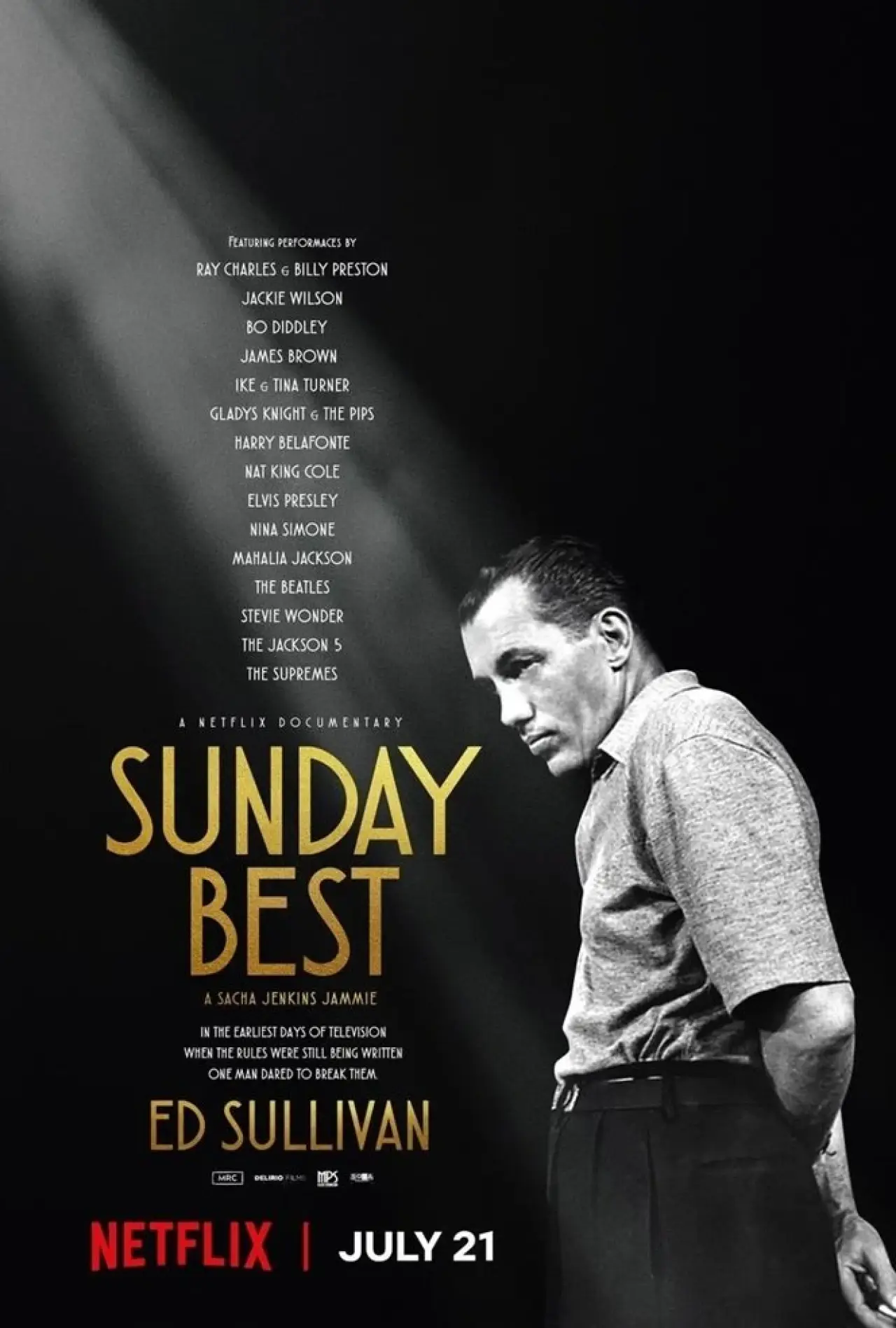 Plakat filmowy "Niedzielna uczta muzyczna: Nieznana historia Eda Sullivana"