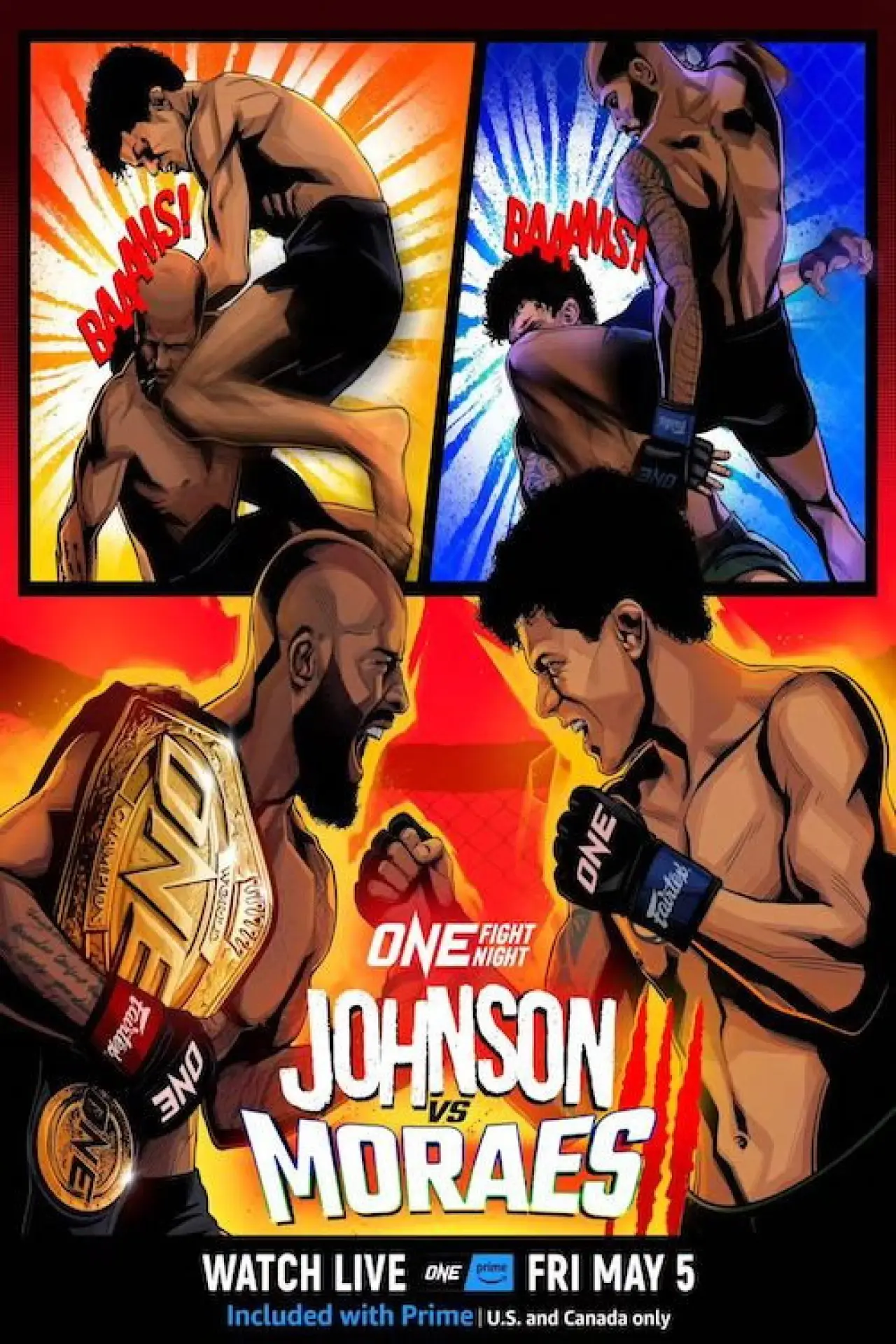 Plakat filmowy "ONE Fight Night 10: Johnson vs. Moraes 3"