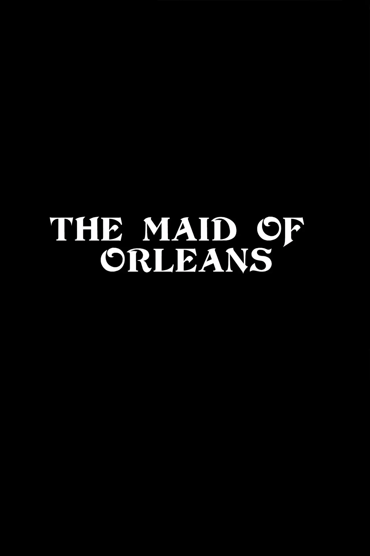 Plakat filmowy "The Maid of Orleans"
