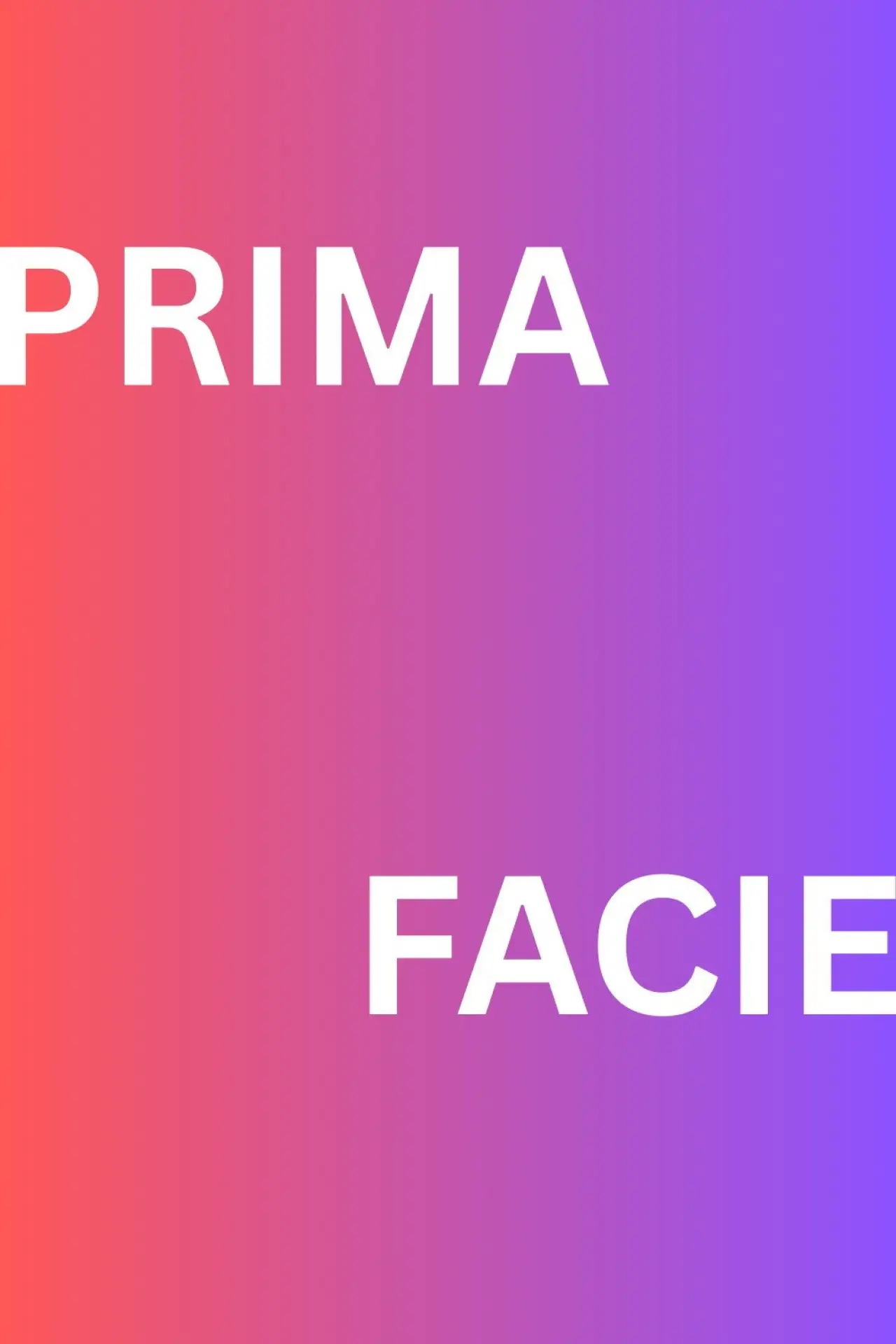 Plakat filmowy "Prima Facie"