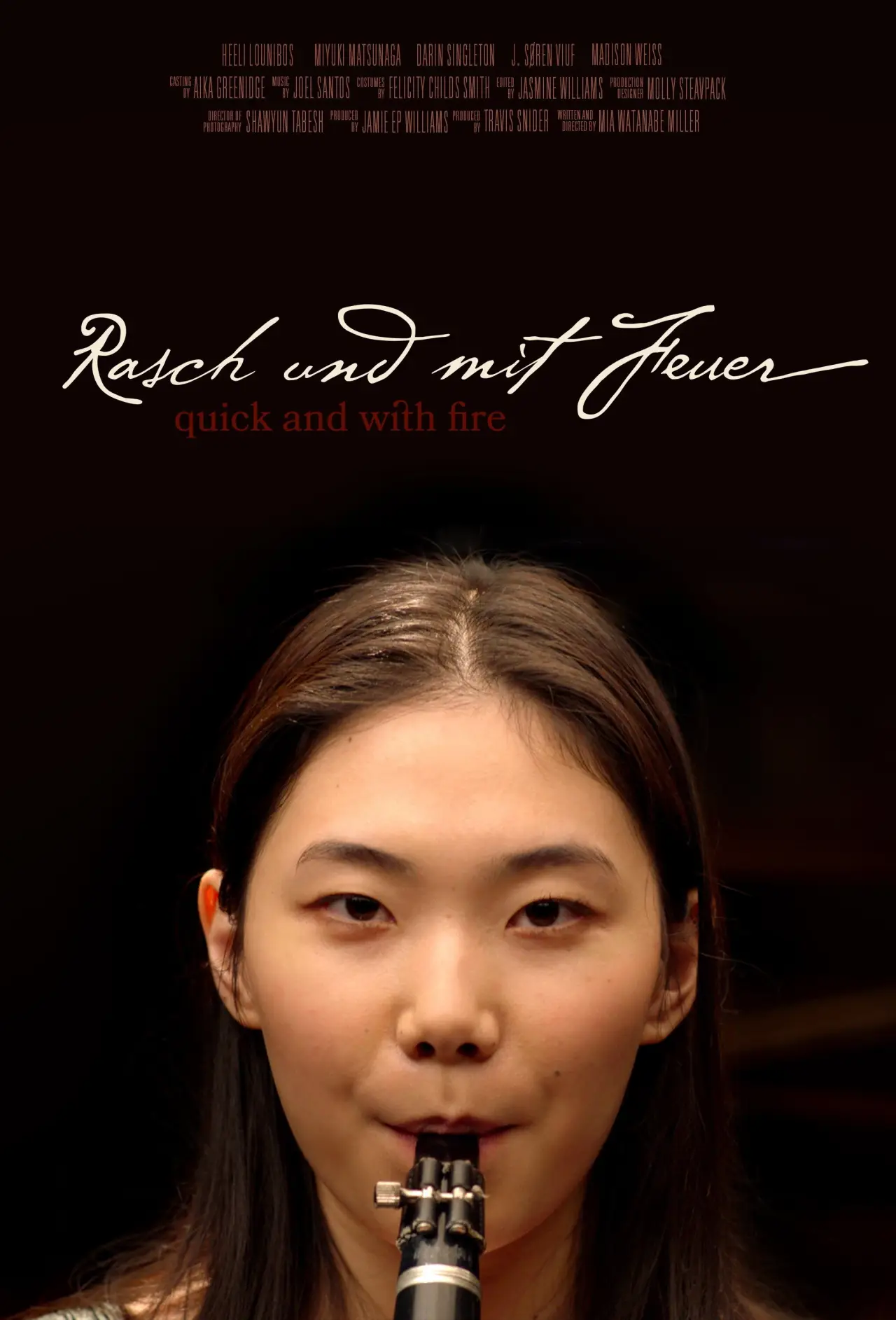 Plakat filmowy "Rasch und mit Feuer"