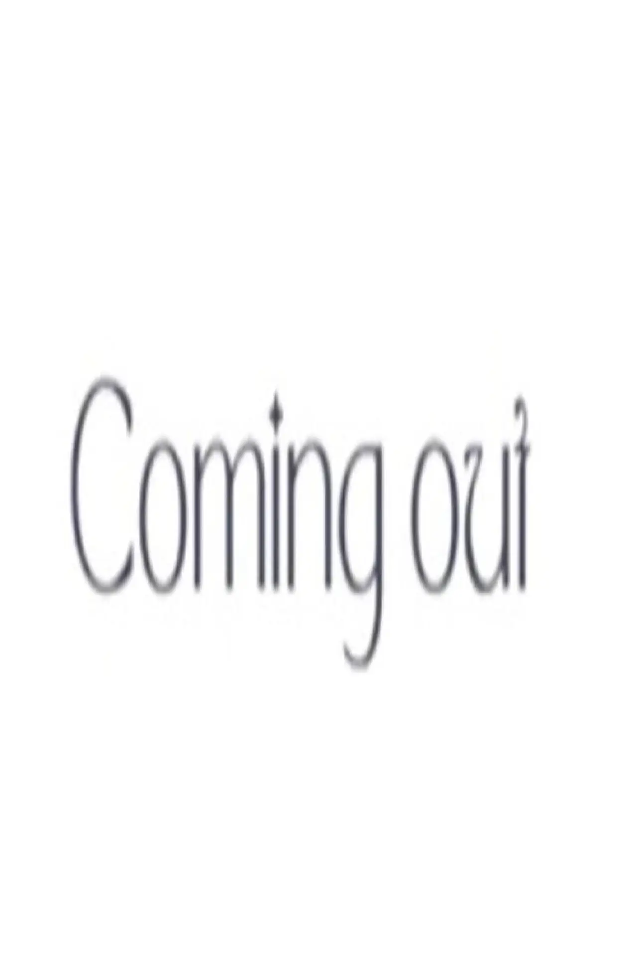 Plakat filmowy "Coming Out"