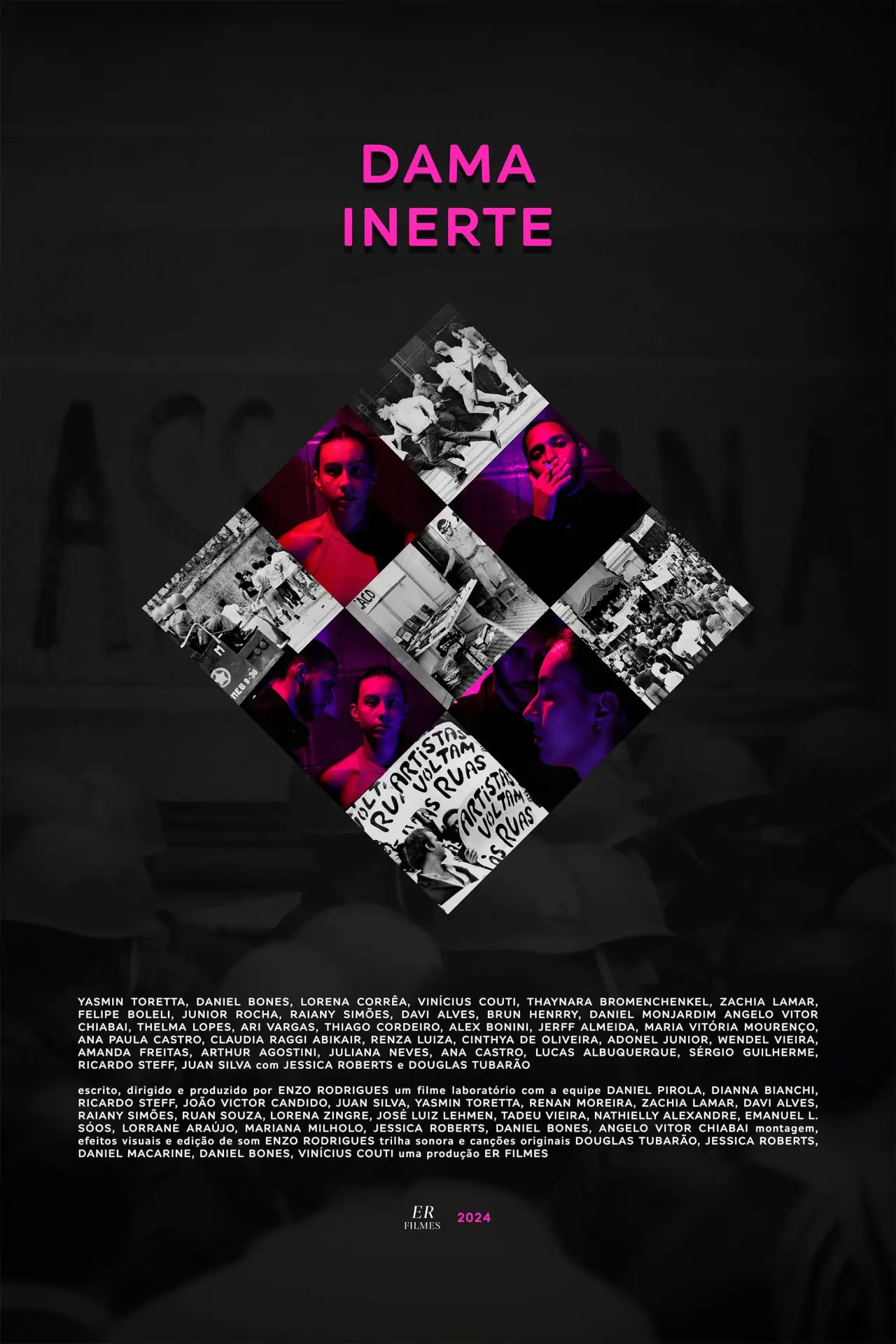 Plakat filmowy "Dama Inerte"