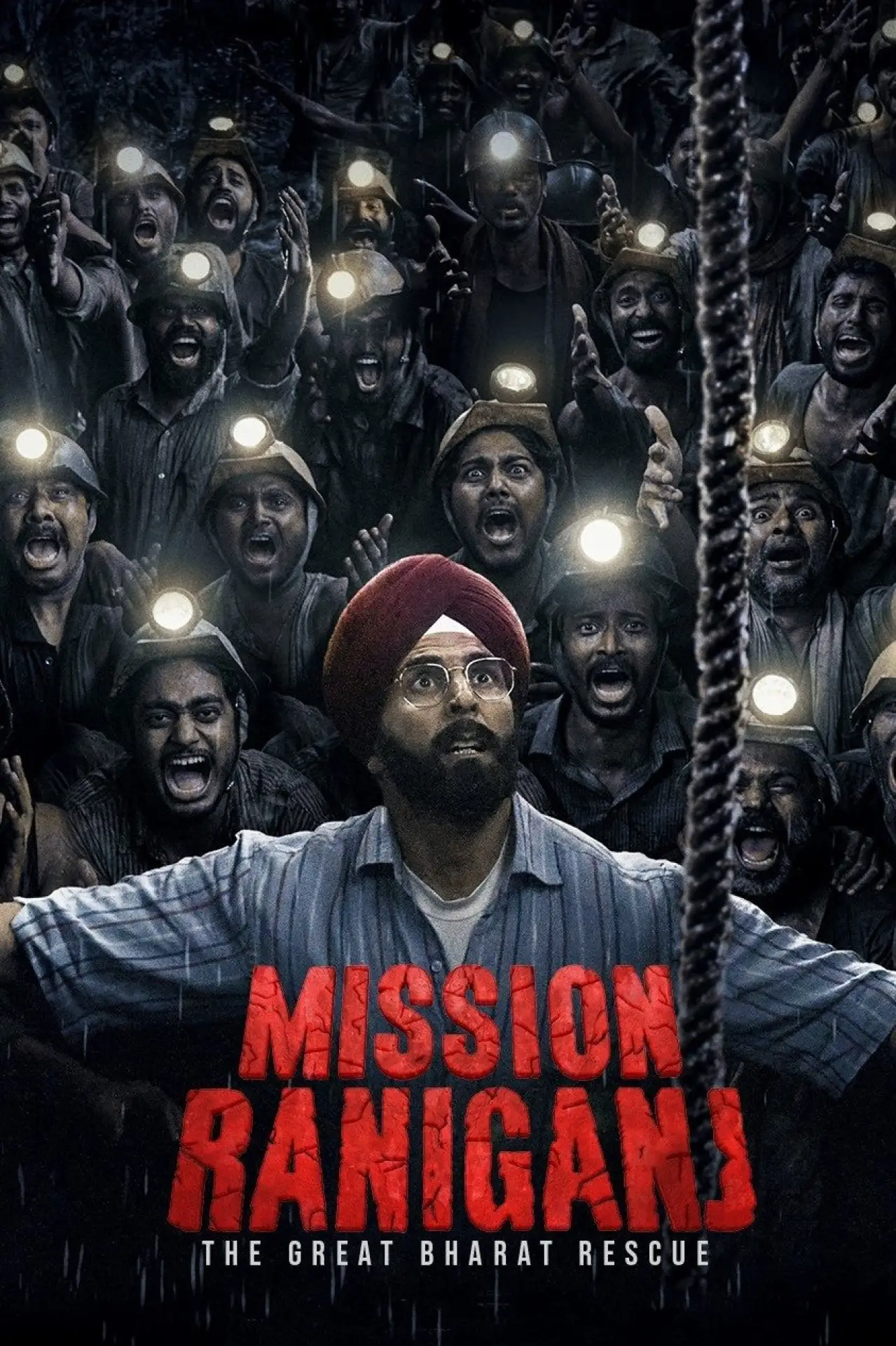 Plakat filmowy "मिशन रानीगंज: द ग्रेट भारत रेस्क्यू"
