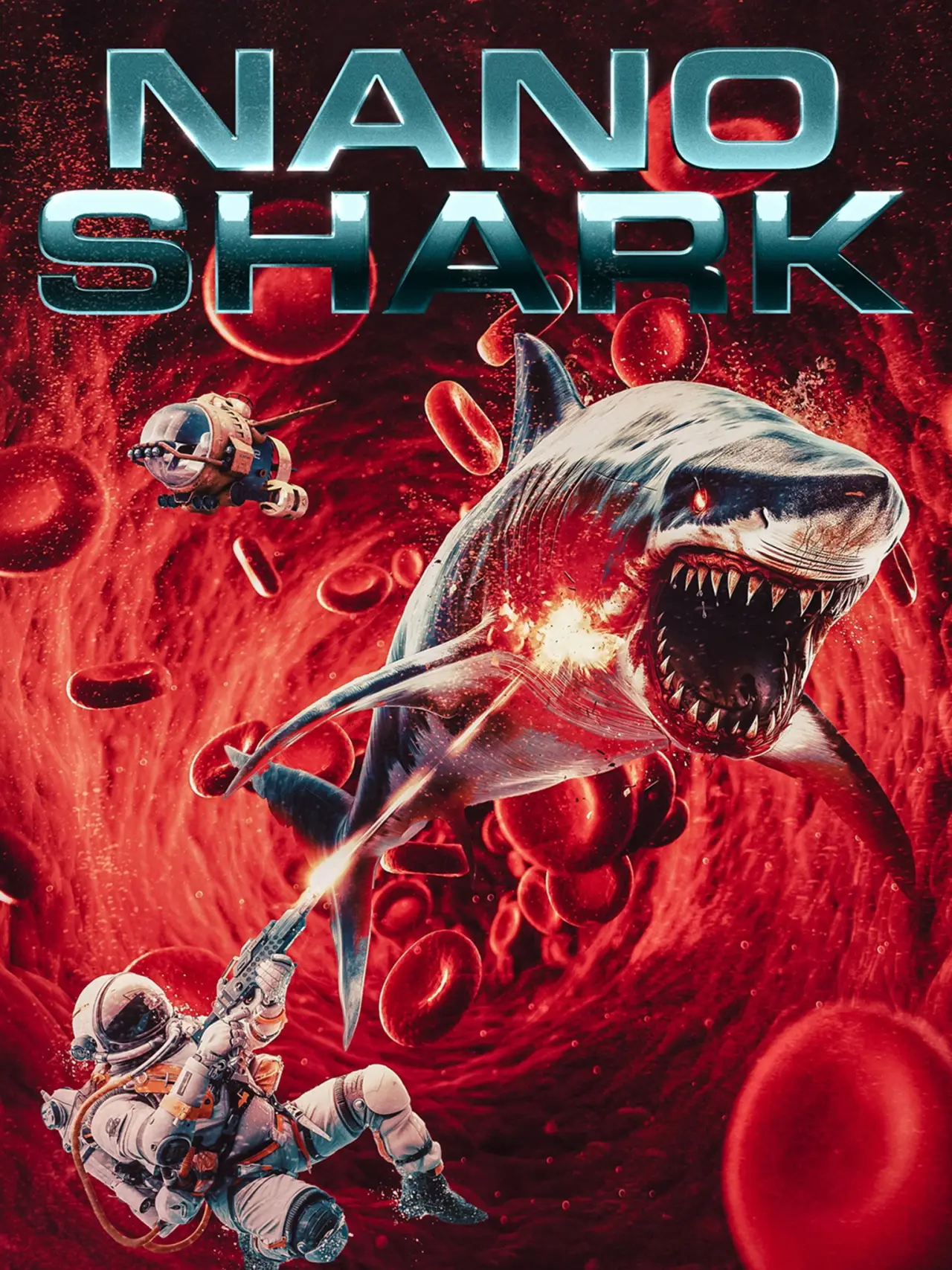 Plakat filmowy "Nanoshark"