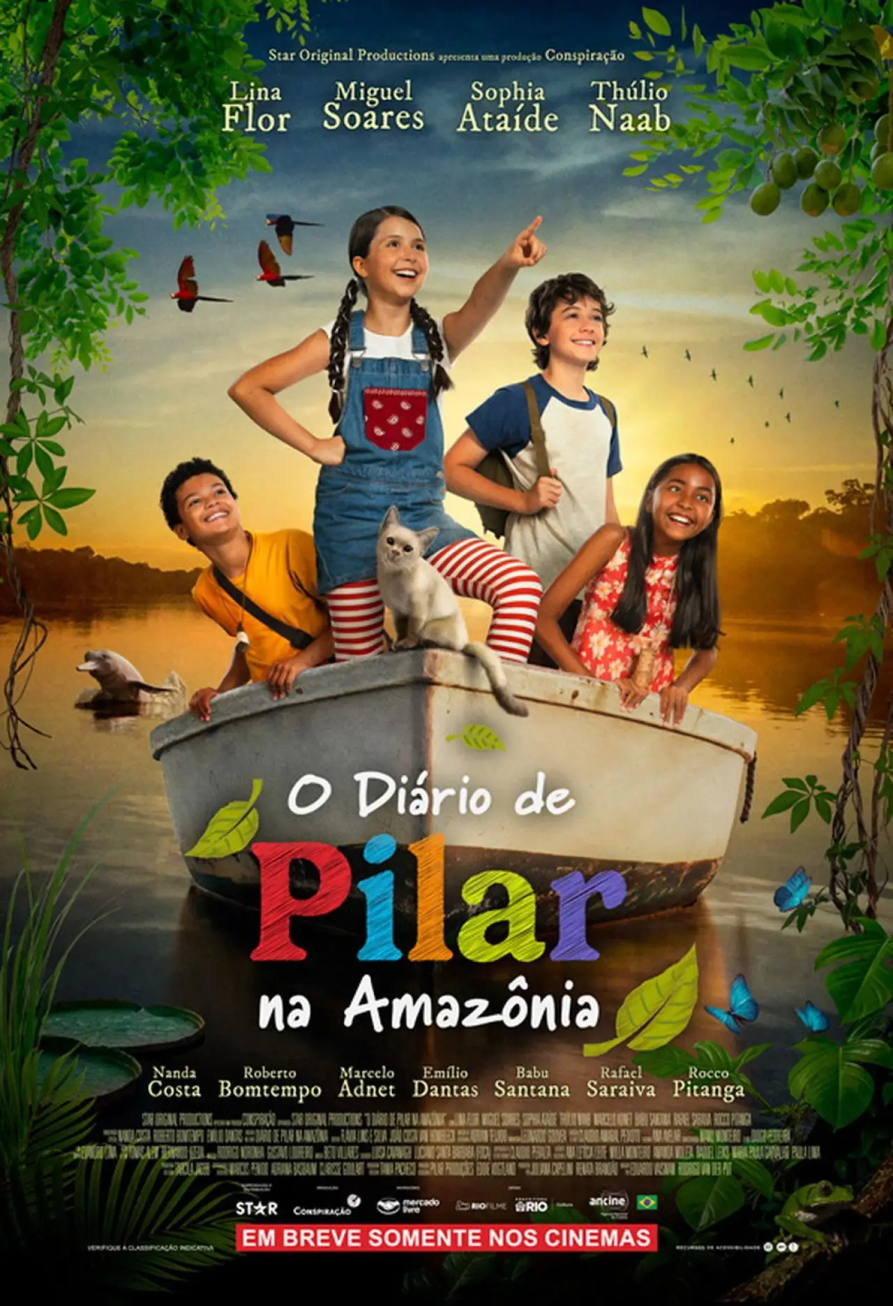 Plakat filmowy "O Diário de Pilar na Amazônia"