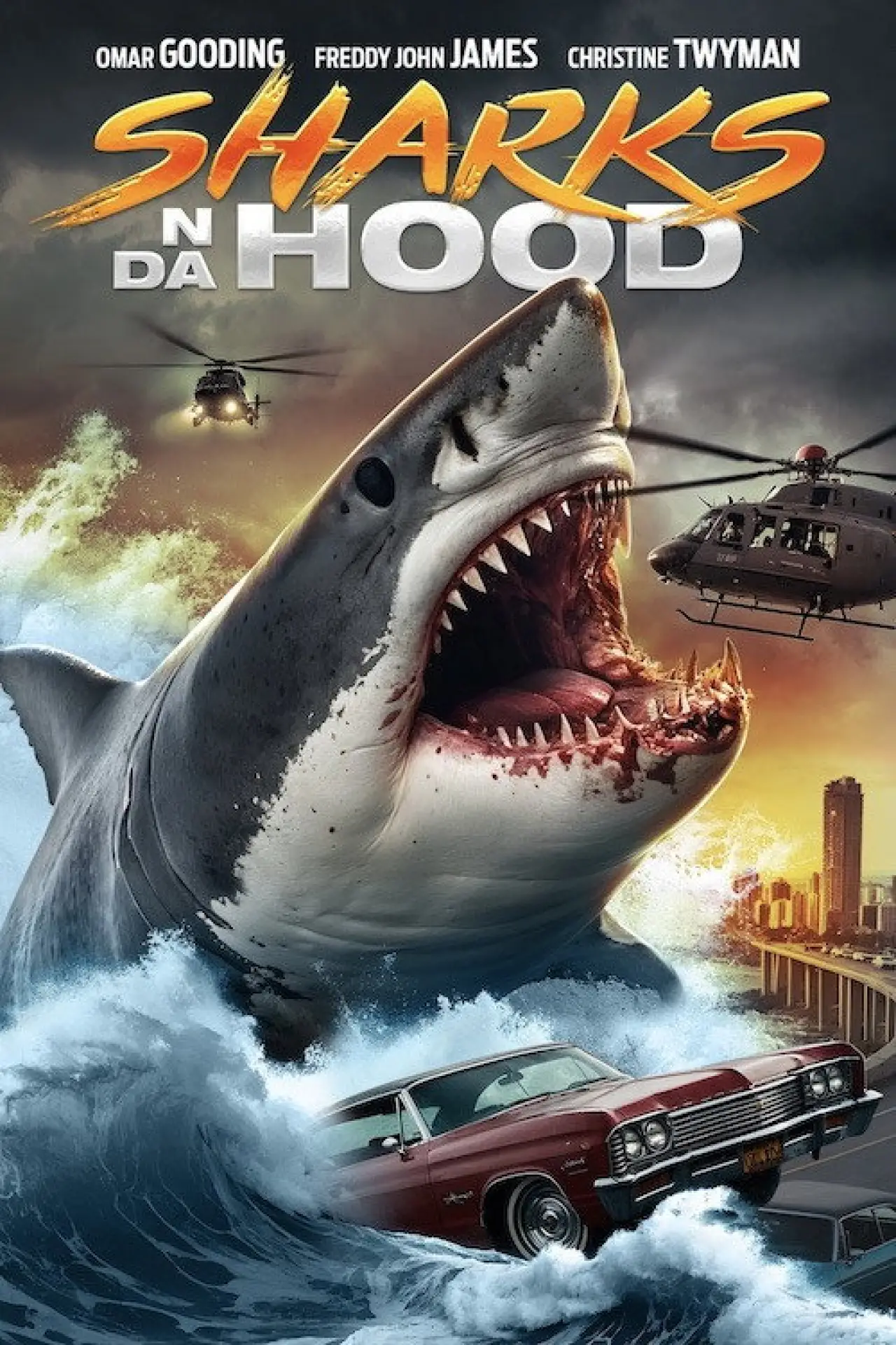 Plakat filmowy "Sharks N Da Hood"